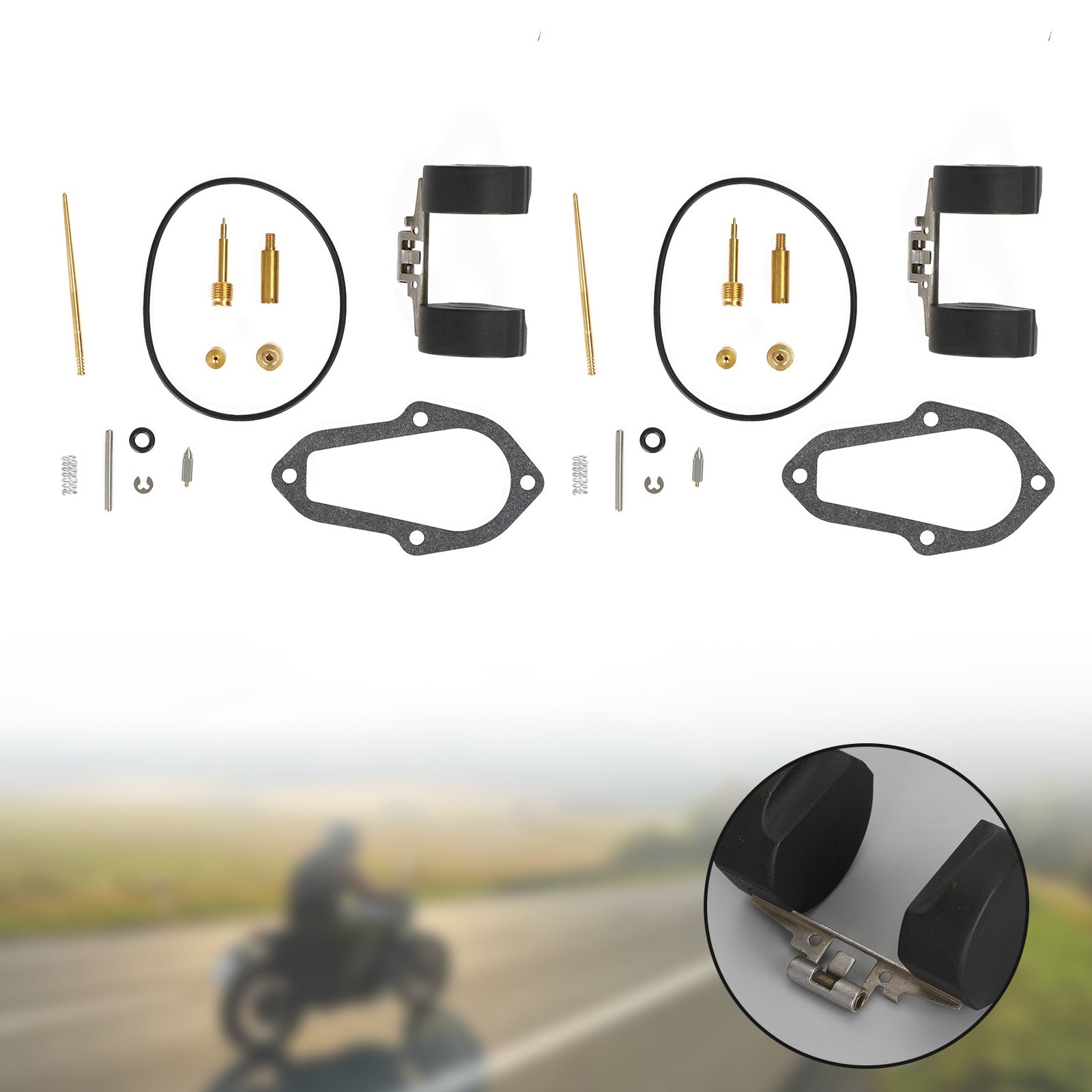 Honda XL250 Motosport 250 1972-1975용 2X 기화기 기화기 수리 키트 일반