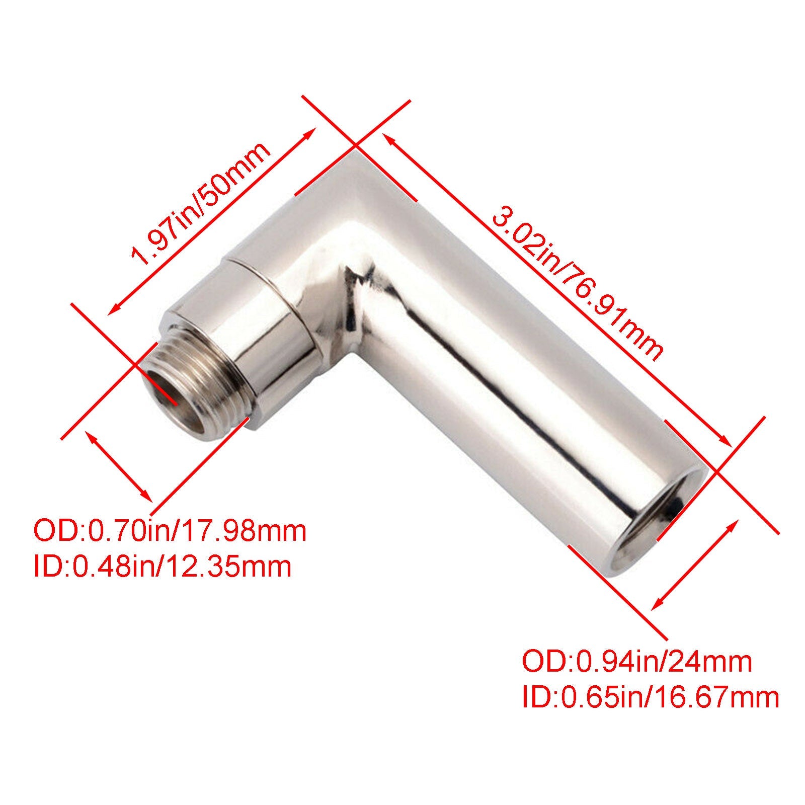M18X1.5 O2 산소 스페이서 센서 각도 확장기 90도 O2 Bung 확장 일반