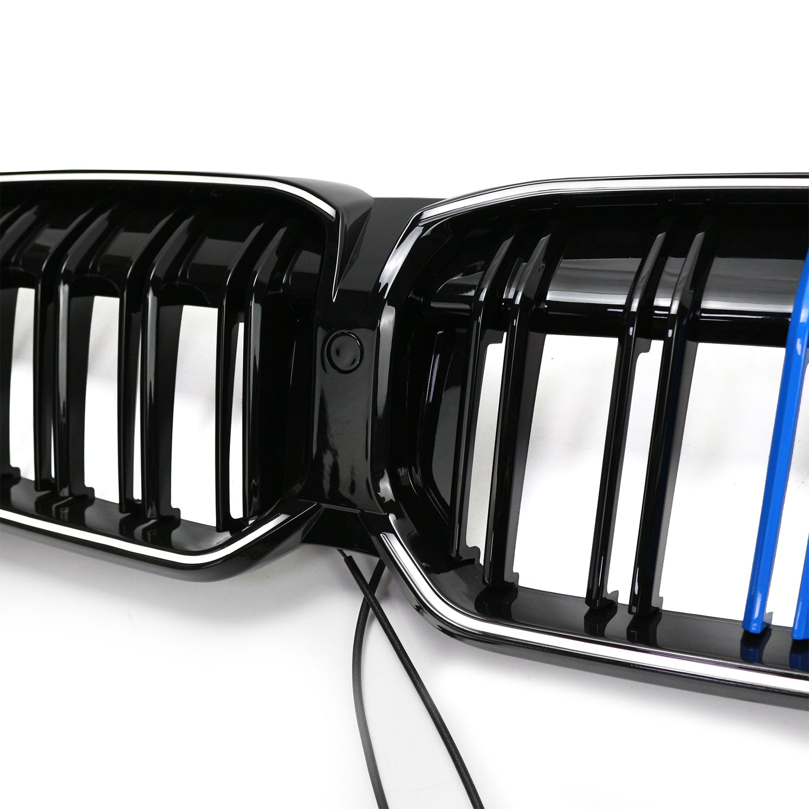 BMW 3 Series G20 G28 2023-2024 M Double Line Black Front Kidney Grille Mesh