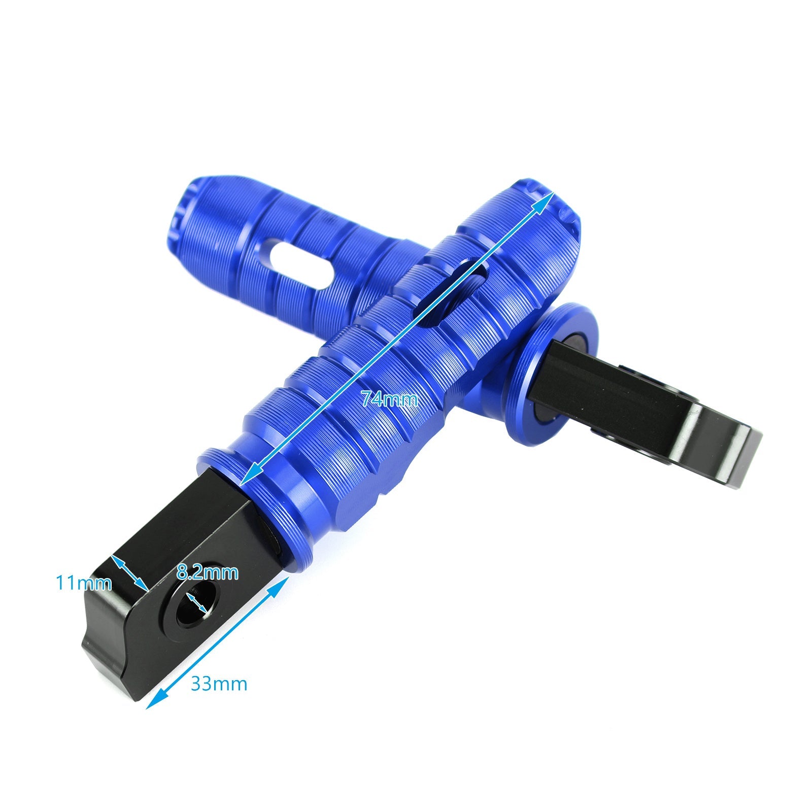 Reposapiés delanteros Pie Peg para Aprilia GPR 125 150 250 APR150 RS125 TUONO125 Genérico