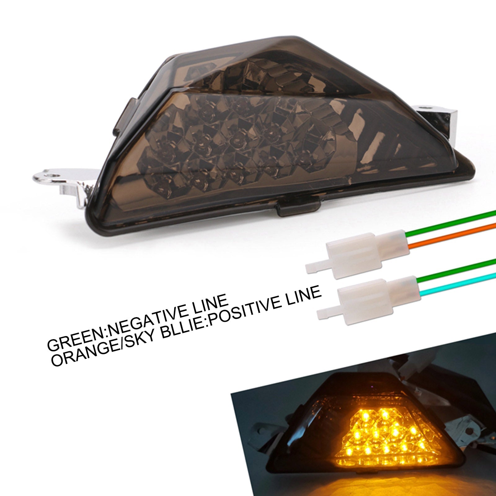 Kawasaki NINJA 250 300 2013-2016 Motorcycle LED Front Turn Signal Light Lamp