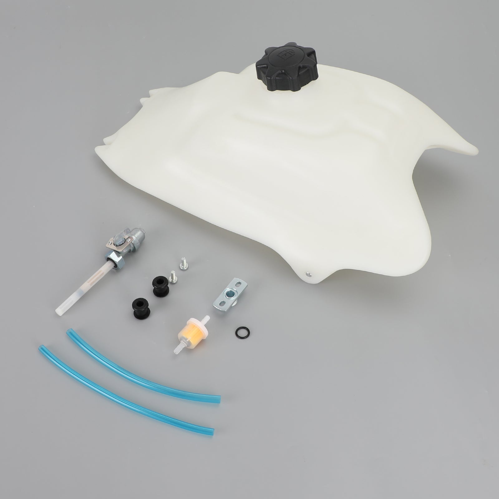 New Replacement Plastic Fuel Tank with Petcock Fit for Honda 1986-1988 TRX 200SX FourTrax 200