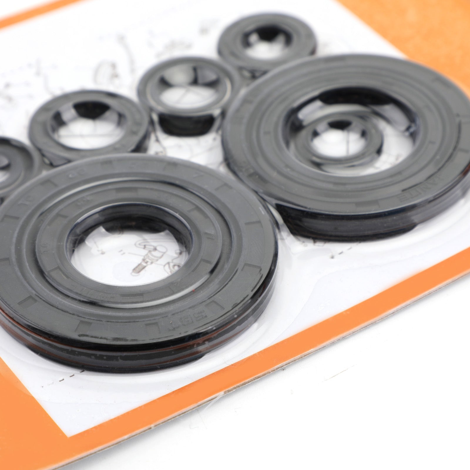 Complete Engine Oil Seal Crankcase Kit - 9pcs for Honda CRF250R 2010???-2017 Generic