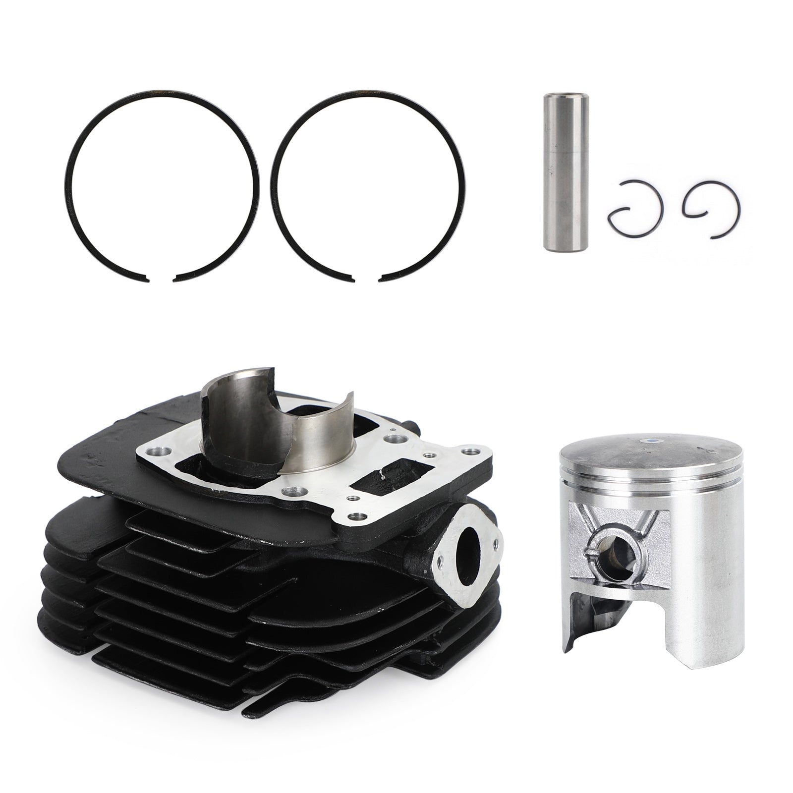 Cylinder Jug Piston Ring Kit 64mm For Suzuki TS 185 C Sierra 1978-1981 1979 1980 Generic