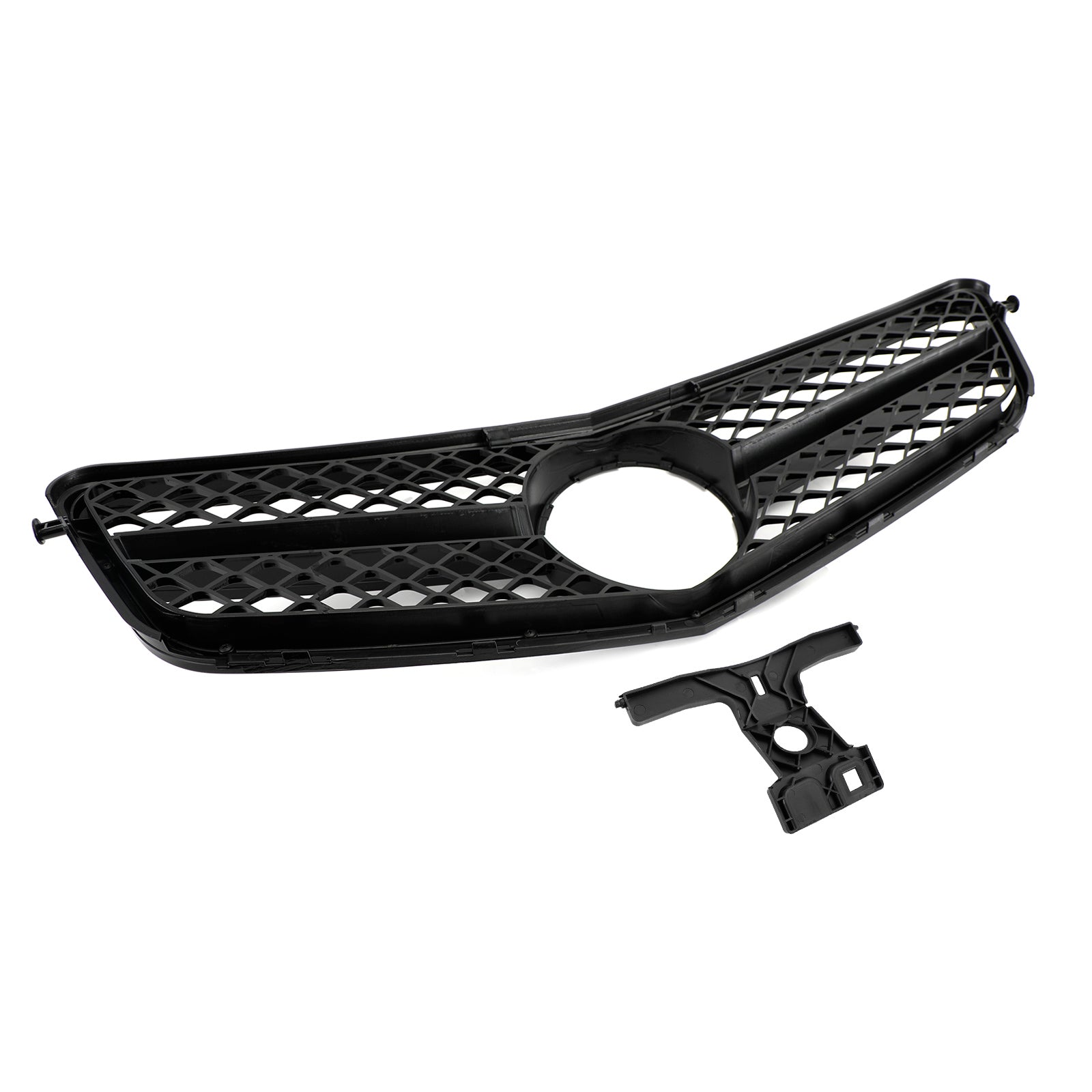 C63 스타일 글로스 블랙 그릴은 C-클래스 벤츠 W204 C300 C350 2008-2014에 적합합니다.