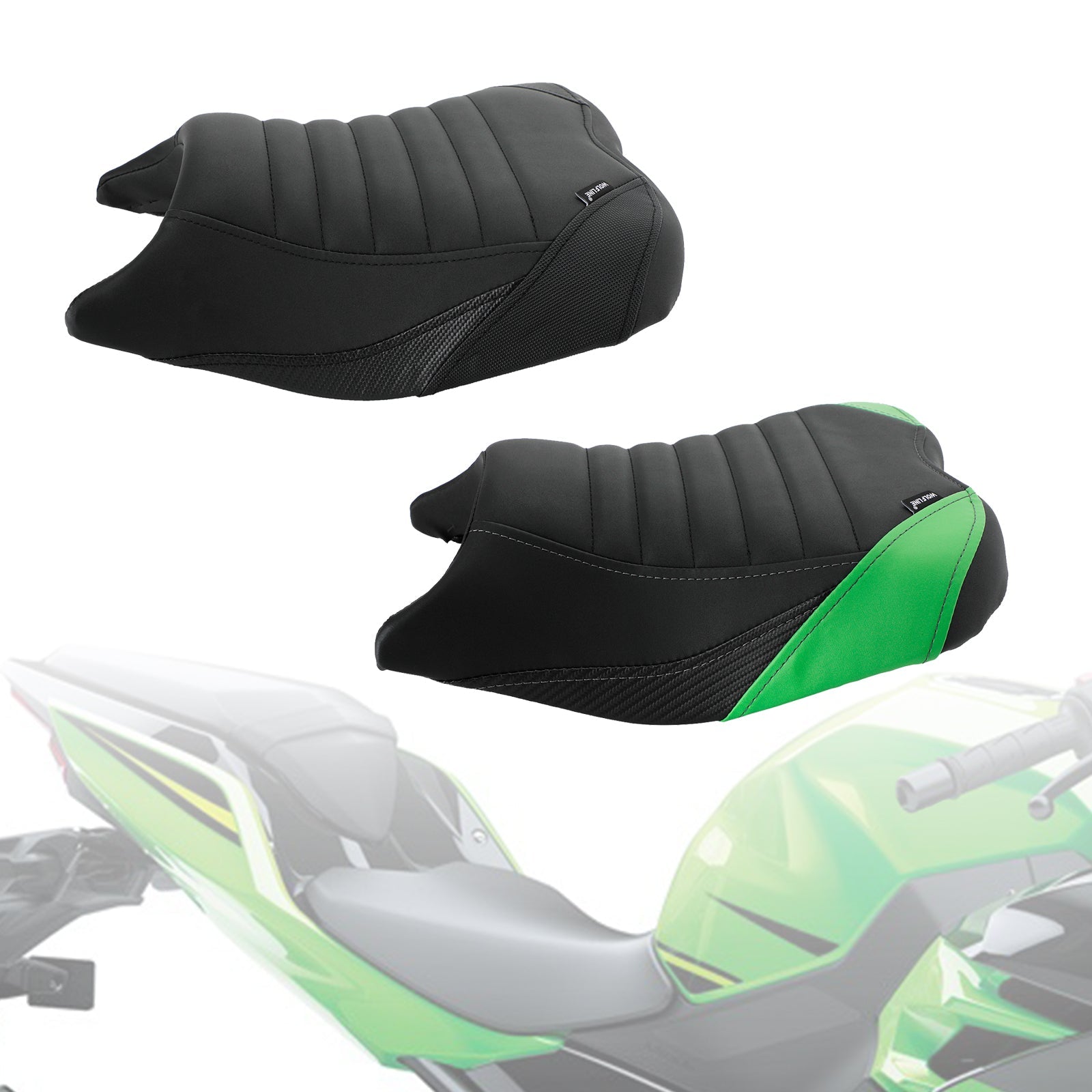 KAWASAKI Ninja 400 Z400 2018-2022
Replace Front Rear Driver Passenger Seat Green