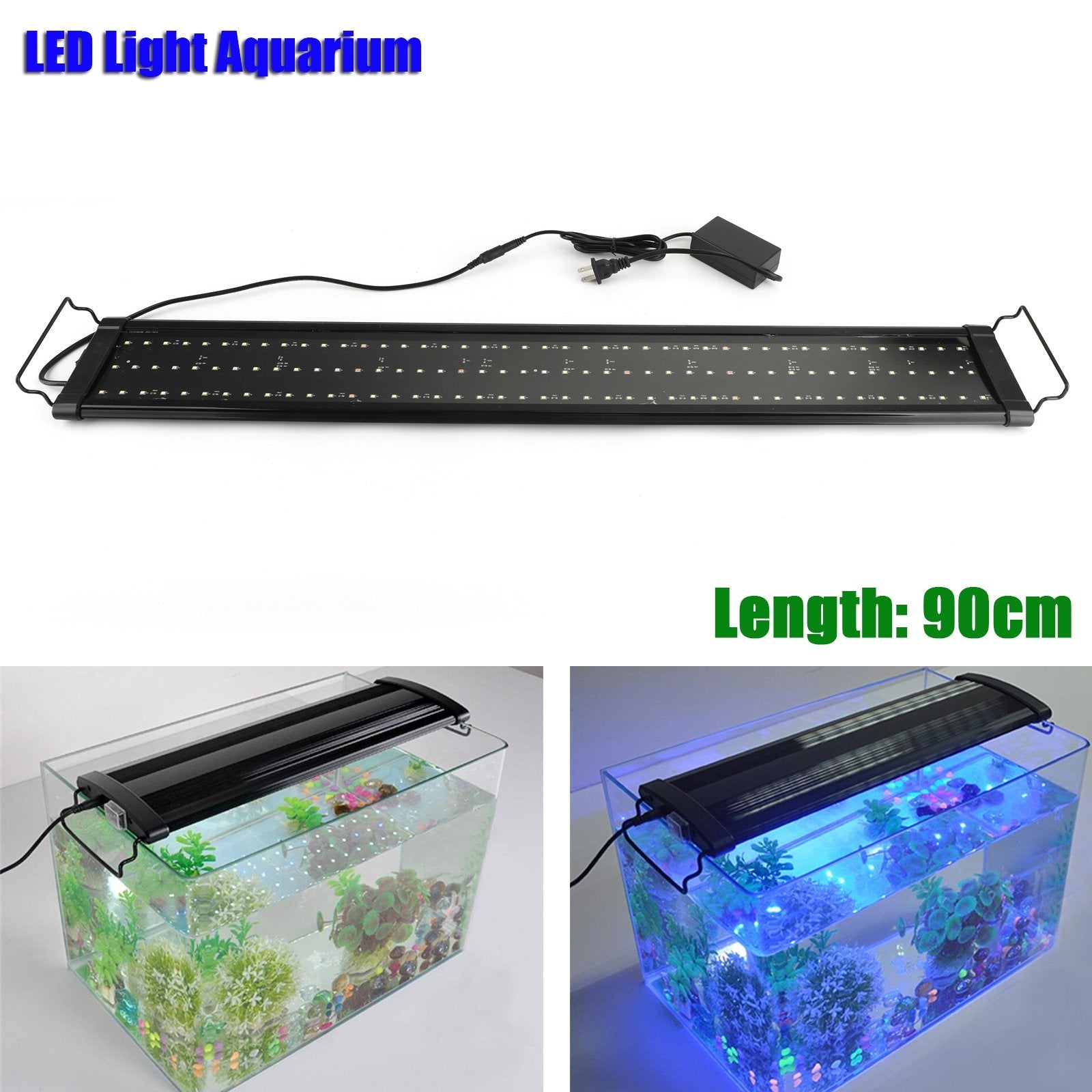 12''-48'' LED Light Aquarium Fish Tank 0.5W Full Spectrum Plant Marine Generic