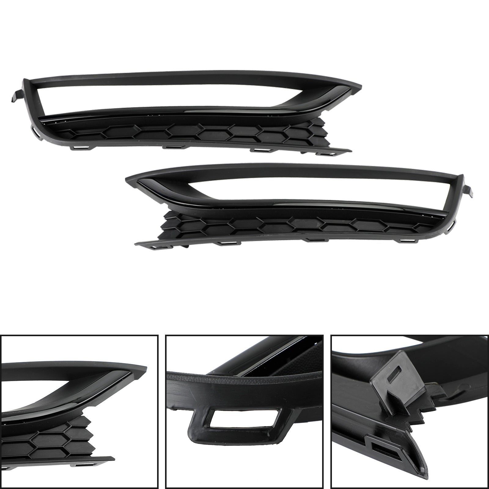 폭스바겐 파사트 2012-2015 블랙 2개 전면 허니콤 주행 안개등 커버