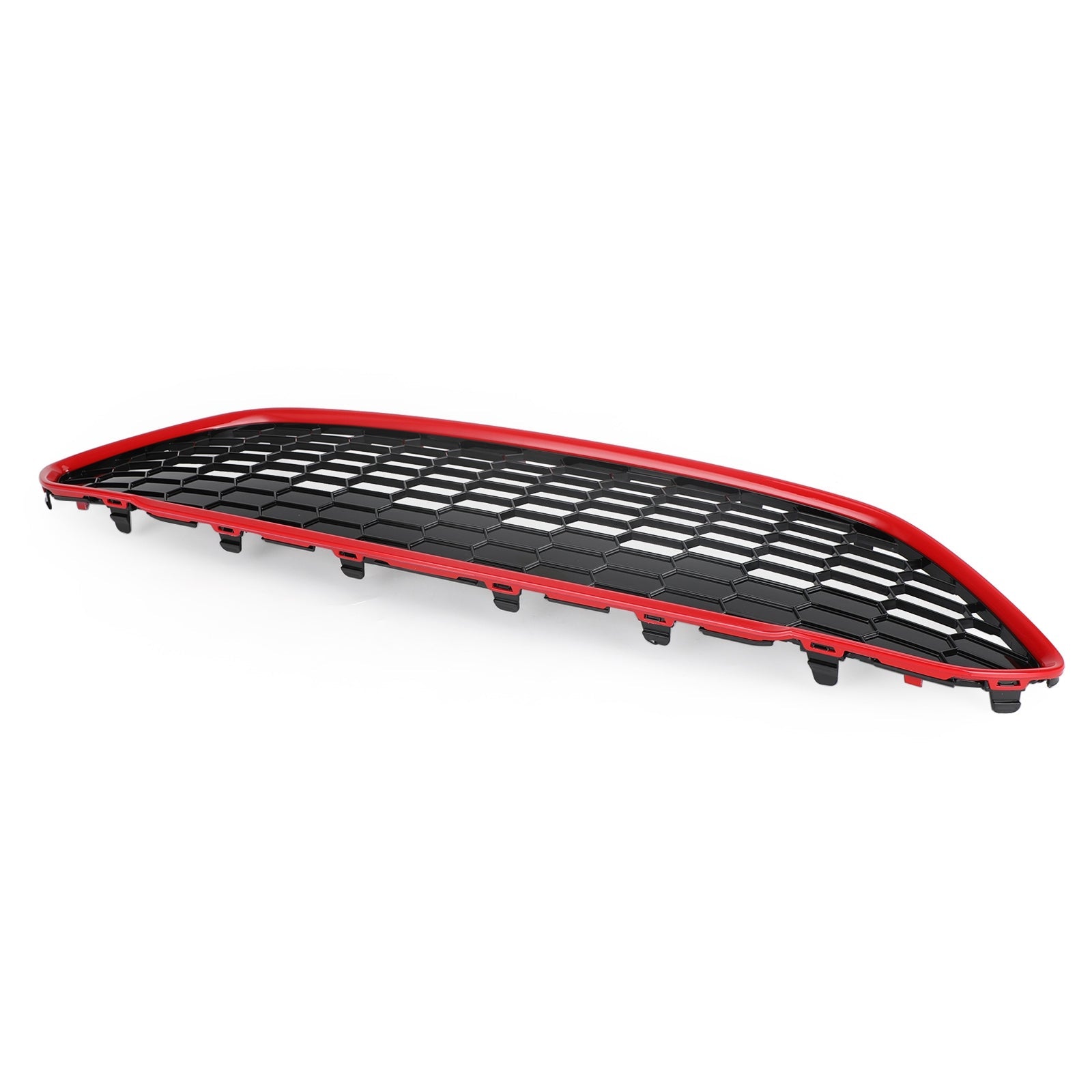 Front Bumper Grille Upper Honey Comb Fit Ford Fiesta Zetec-S 2013-2017 Red Generic