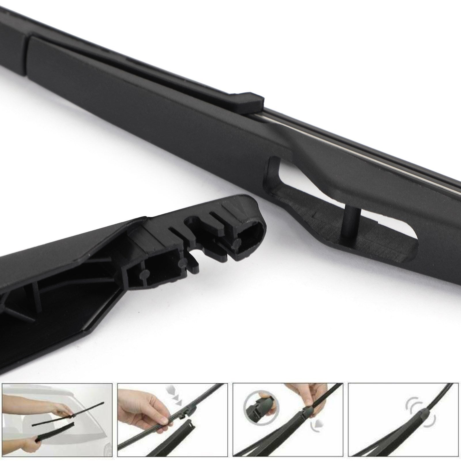 르노 클리오 II 1998-2012용 뒷유리 와이퍼 암 블레이드 세트 (일반)