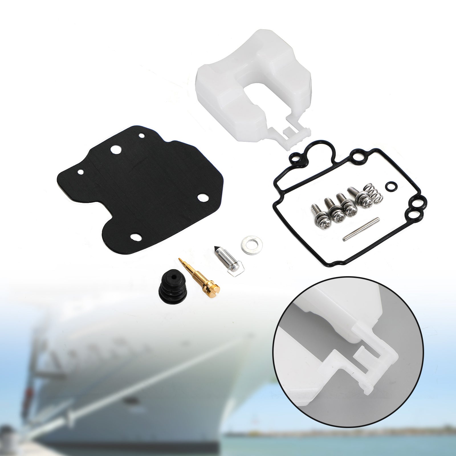 Carburetor Carb Rebuild Kit fit for Yamaha Outboard 25ps F25 Engine 4 Stroke