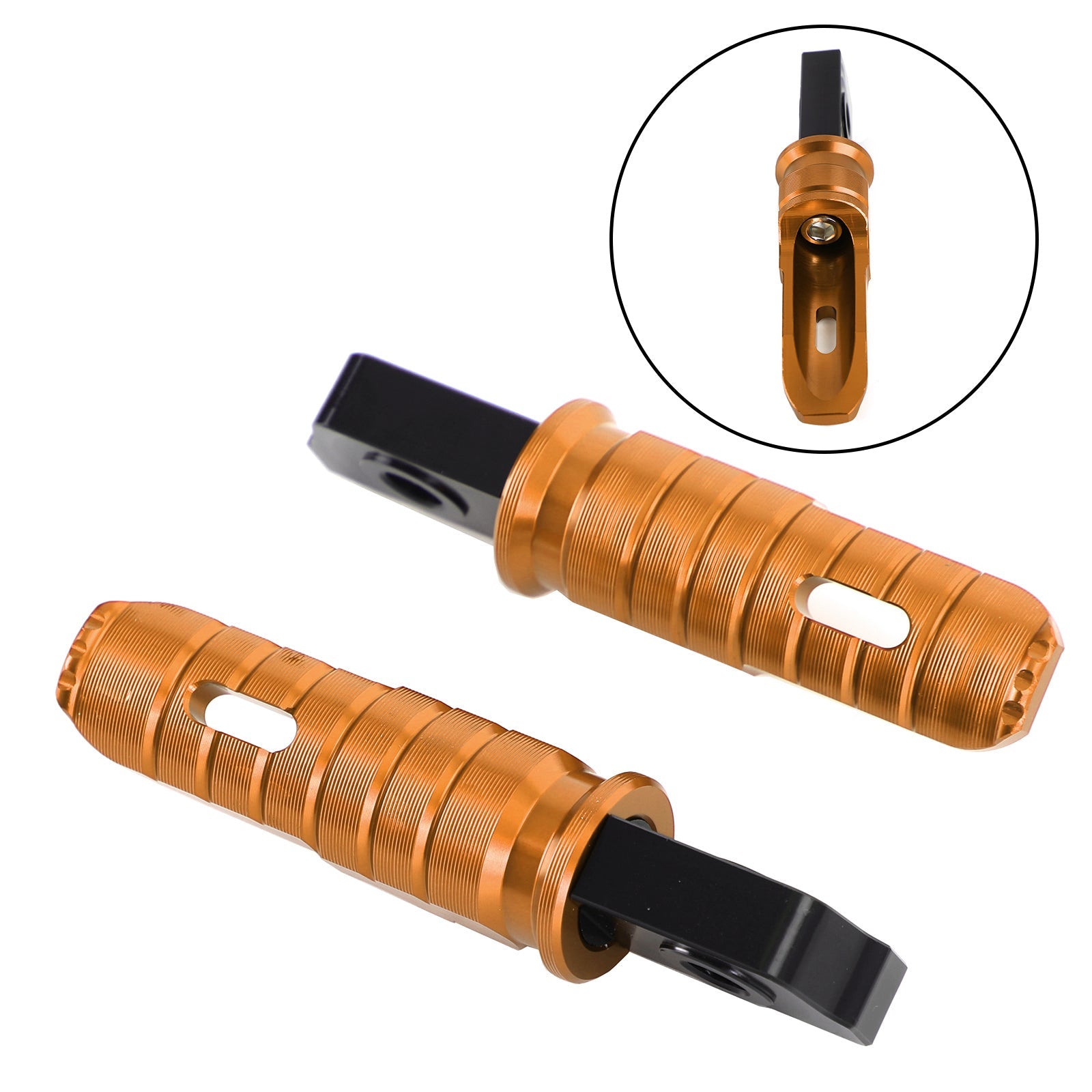 Reposapiés delanteros Pie Peg para Aprilia GPR 125 150 250 APR150 RS125 TUONO125 Genérico