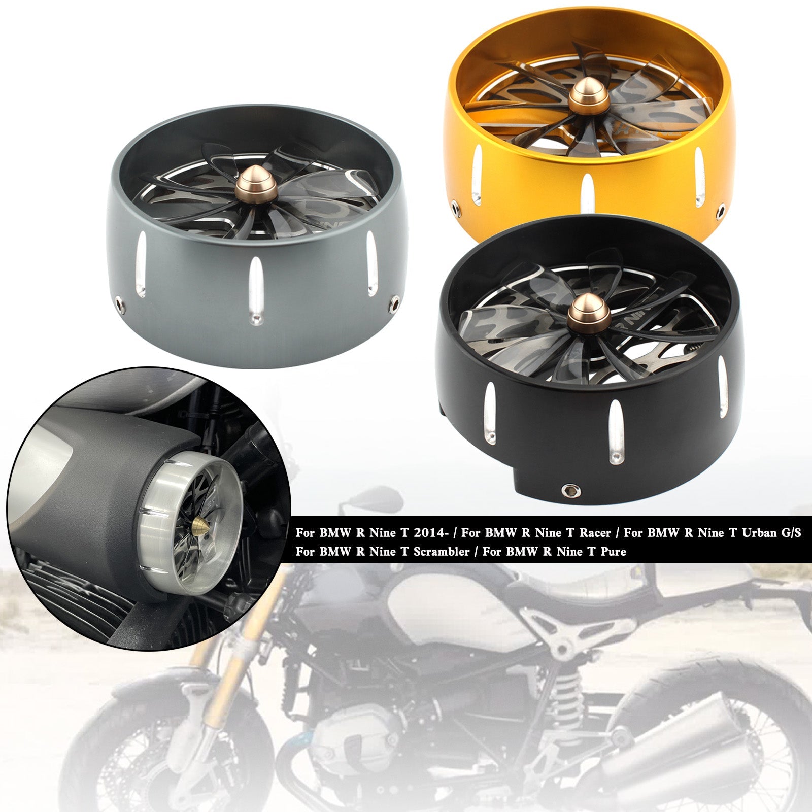 BMW R Nine T R Nine T R9T Intake Cover Air Intake Covers Filter