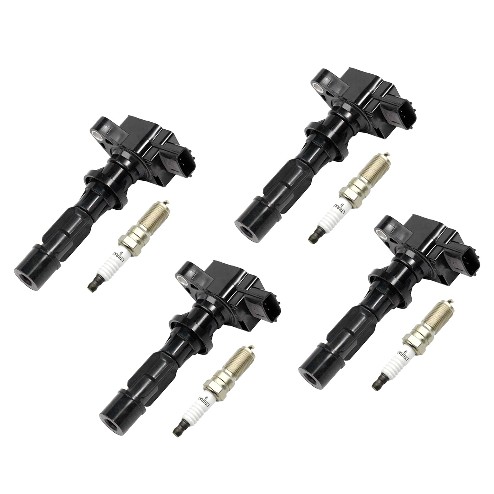 2006-2013 MAZDA 3 L4 2.0L 4X 점화 코일 +점화 플러그 UF540