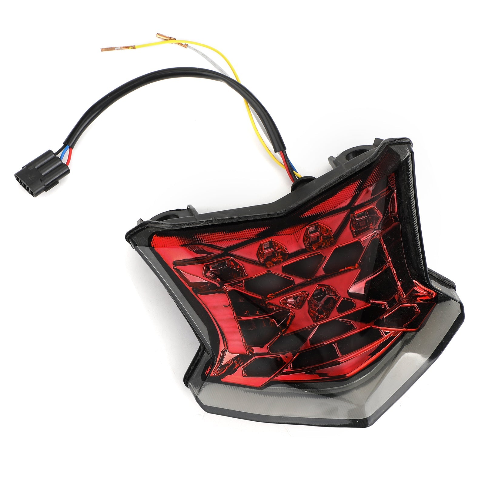 LED Brake Turn Signals Taillight For Kawasaki Z650 Ninja 650 Z900 17-24 Silver Generic