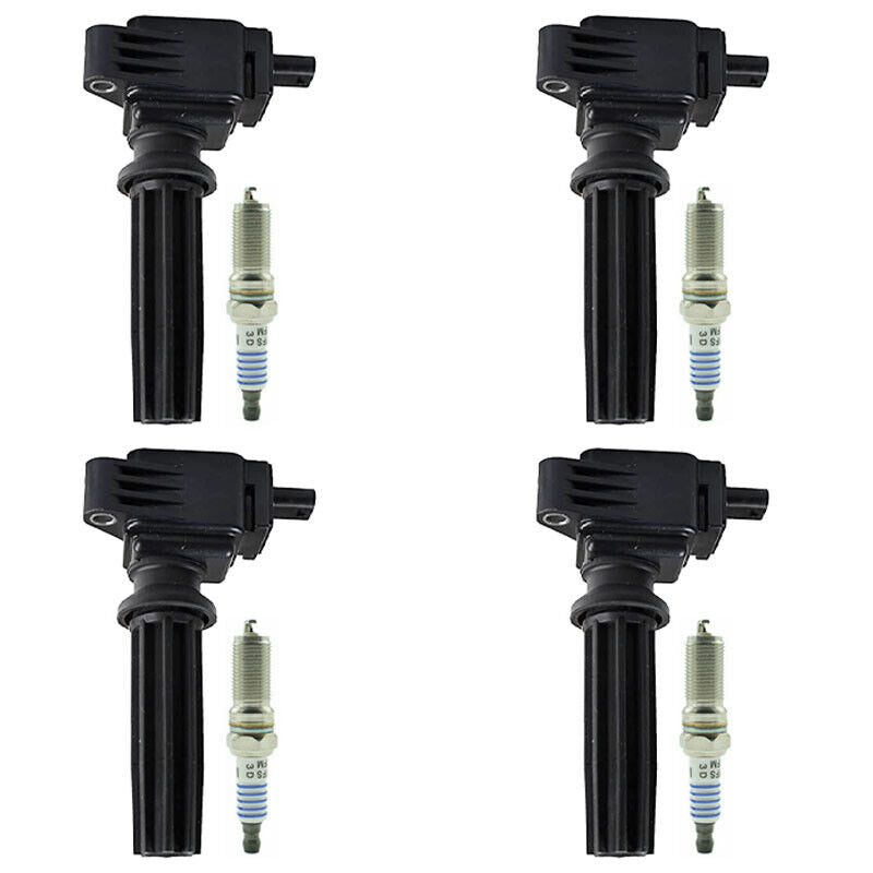 2012-2017 Ford Focus SE Sedan 4-Door 4X Ignition Coils+Spark Plugs UF6