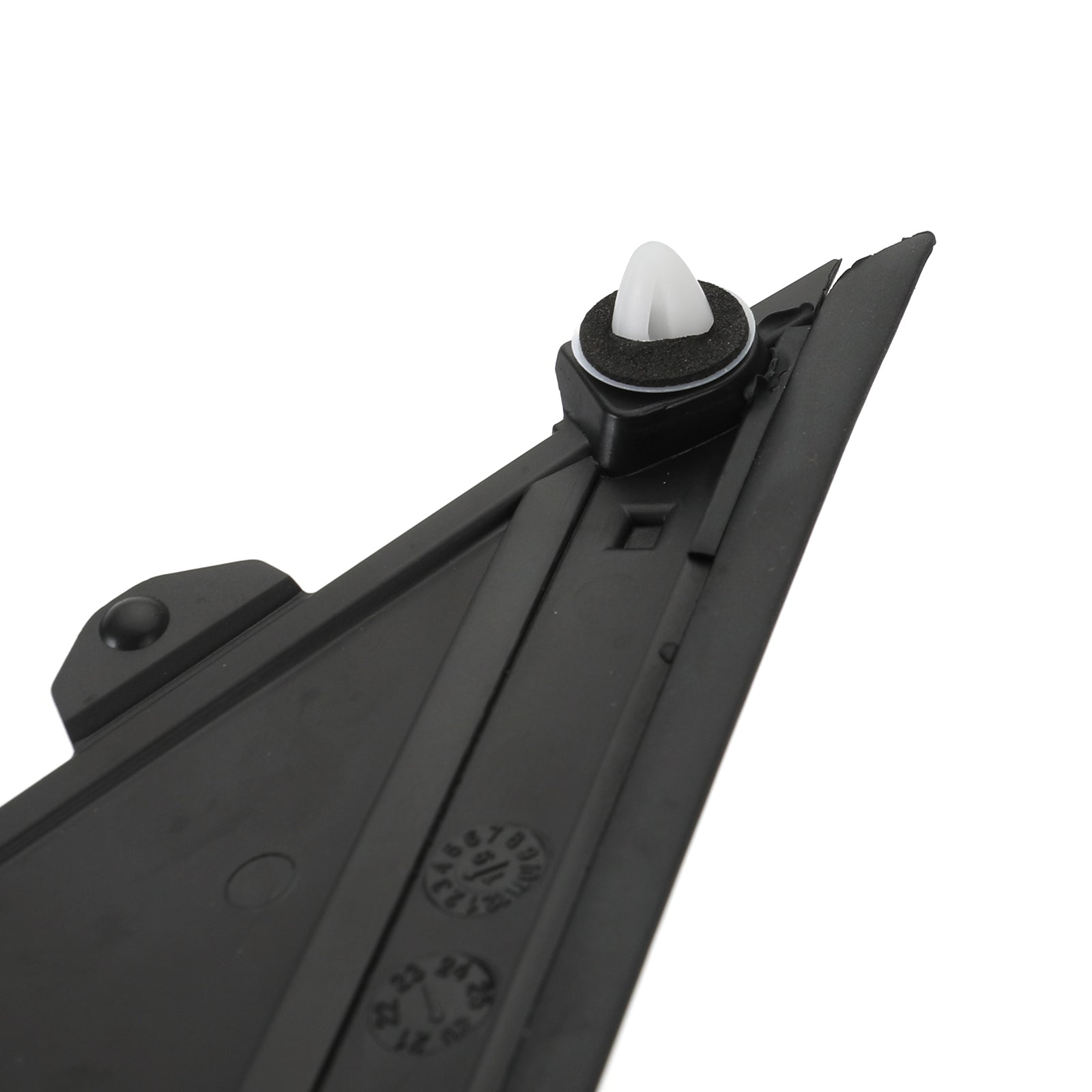 Gloss Black Left & Right Door Mirror Flag Cover Moldings For Fiat 500 2012-2017 Generic