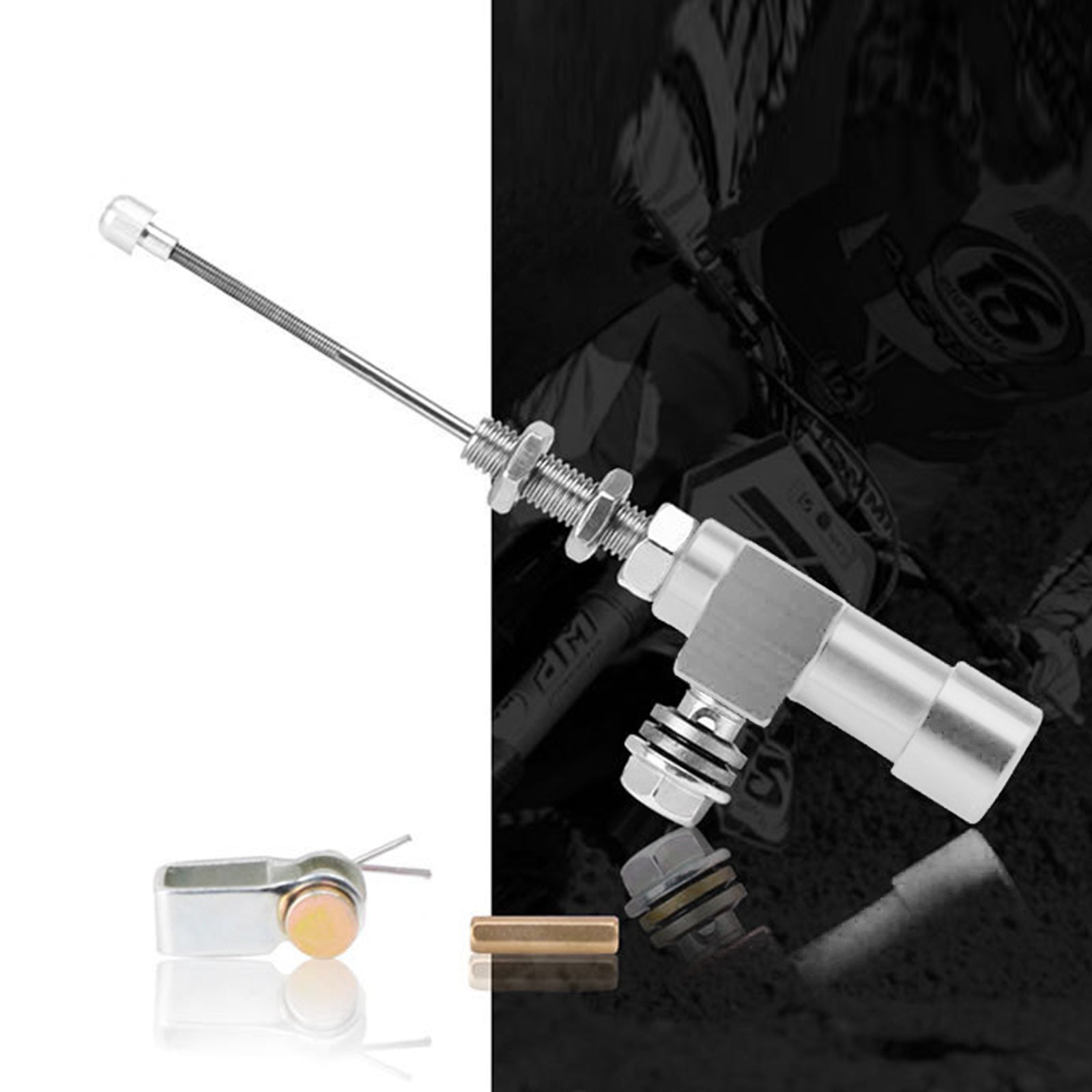 오토바이 유압 클러치 마스터 실린더 로드 브레이크 펌프 M10X1.25mm 알루미늄