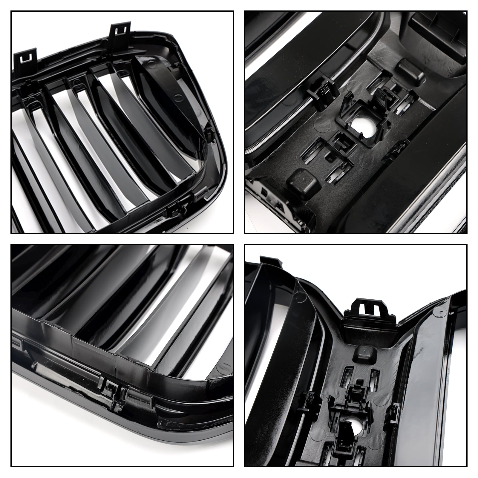 BMW X3 X4 G01 G02 2022 2023 Parrilla frontal tipo riñón negra brillante
