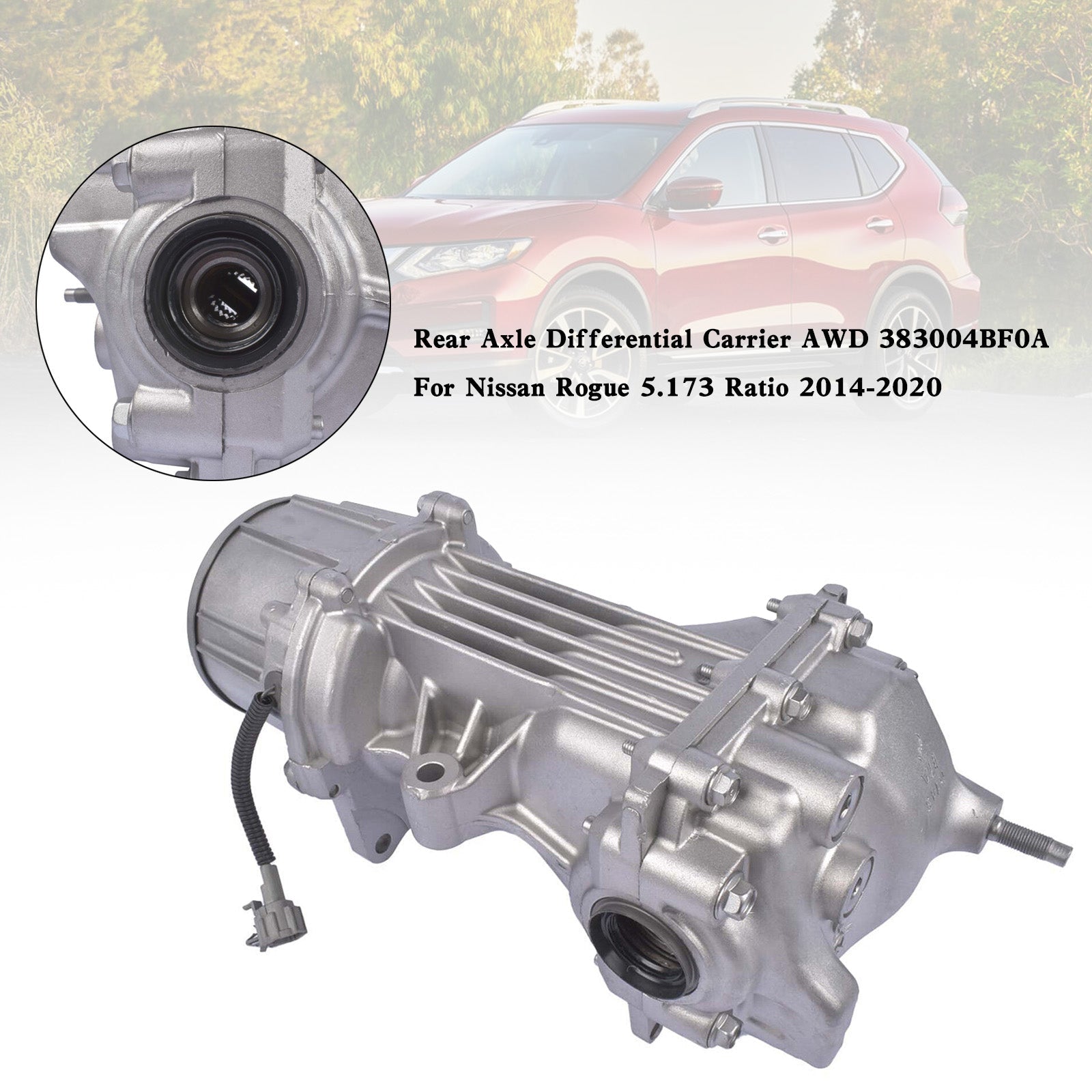 2014-2015 Nissan Rogue Portador diferencial del eje trasero AWD 383004BF0A 240277FV0A