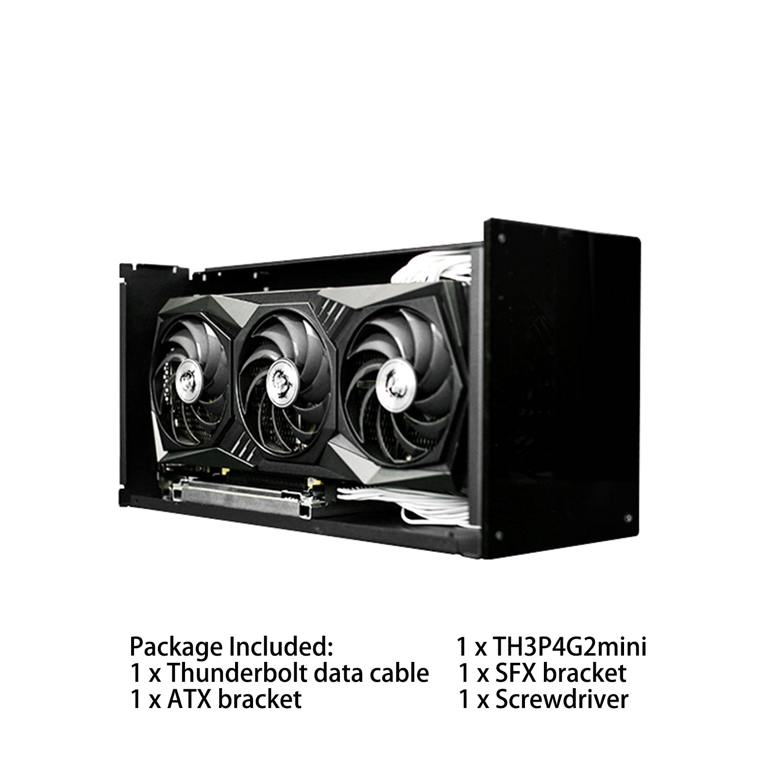 TH3P4G2 mini GPU Dock Graphics Card for Thunderbolt 3 4 Ports USB3.0 Extended with ATX / SFX / FLEX Extended Bracket External Graphics