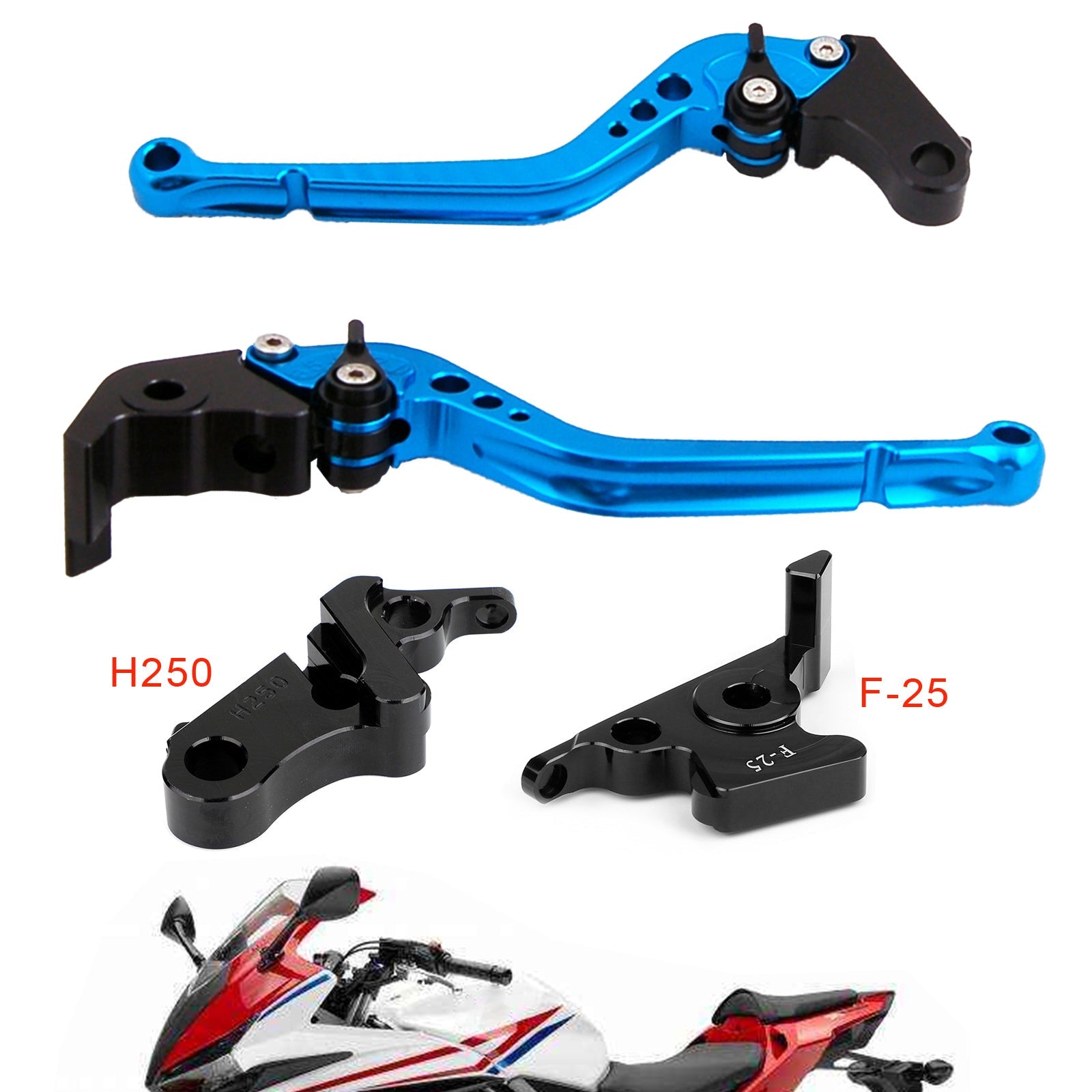 Long Clutch Brake Lever For Honda CB500F CBR500R 13-15 CBR300RR CB300F 14-16 Generic