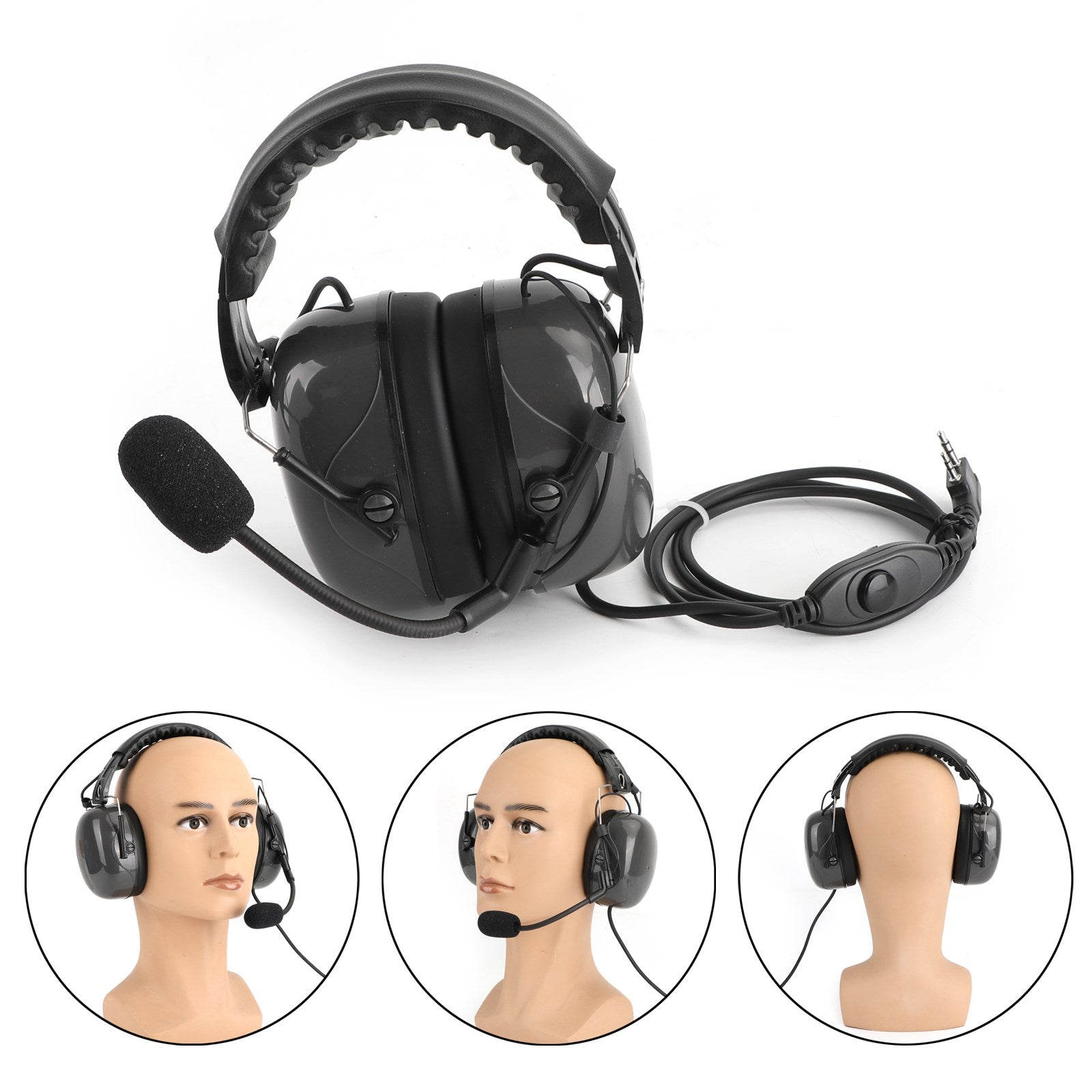 Noise Cancelling Overhead Headset For TK3107 TK3200 TK2160 BaoFeng BF-888S