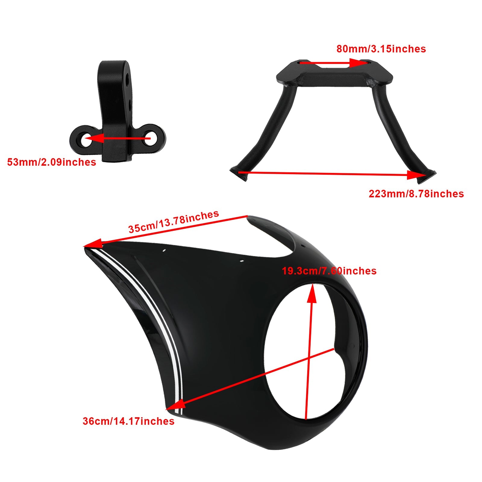 BMW R18 2020-2022 Headlight Windscreen Cover Windshield WindScreen