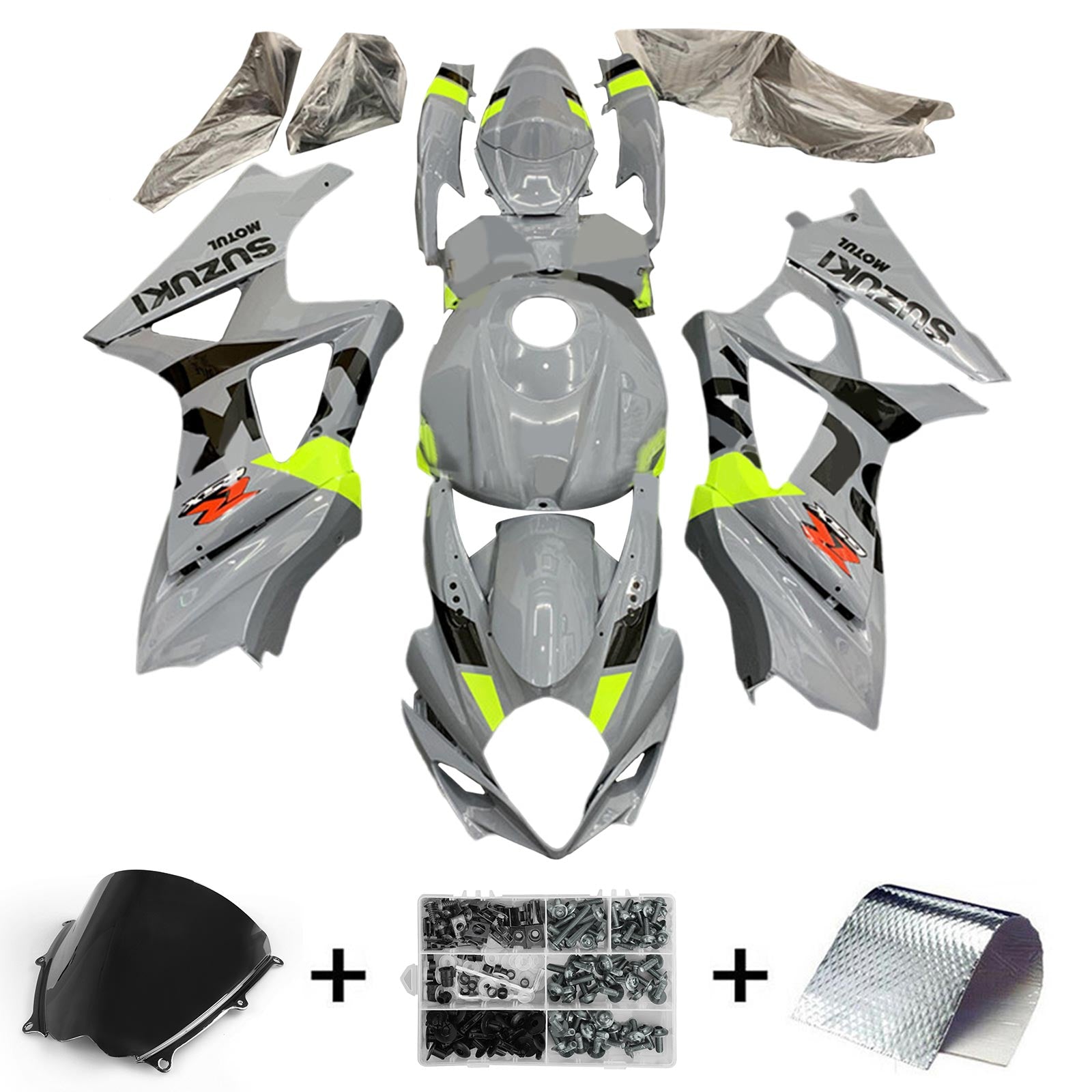 Suzuki GSXR1000 2007-2008 K7 Fairing Kit Bodywork Plastic ABS