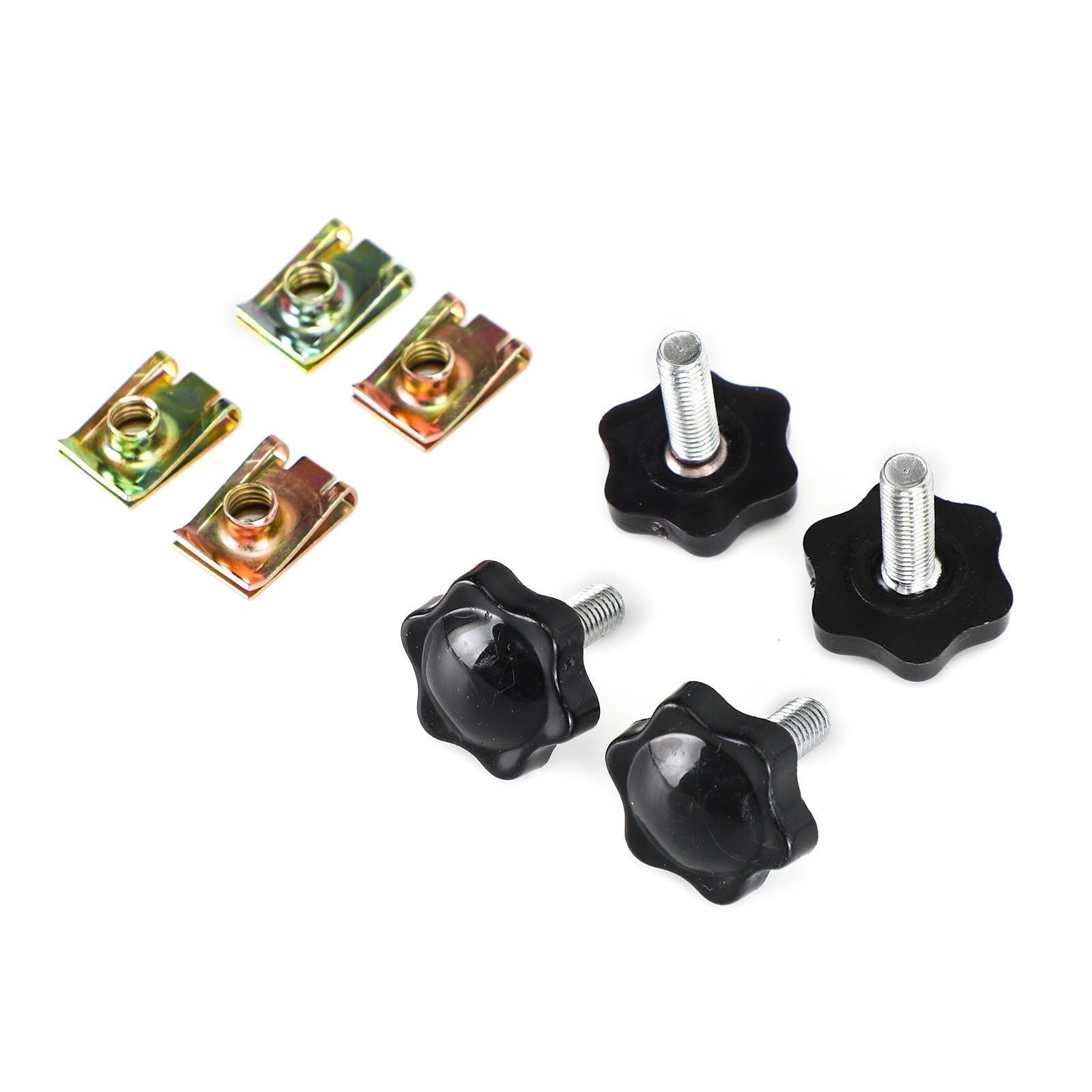 4Pcs Saddlebag Lever Lock Bolts&Nuts Kit Fits For Glide King Touring 96-19 Silver Generic