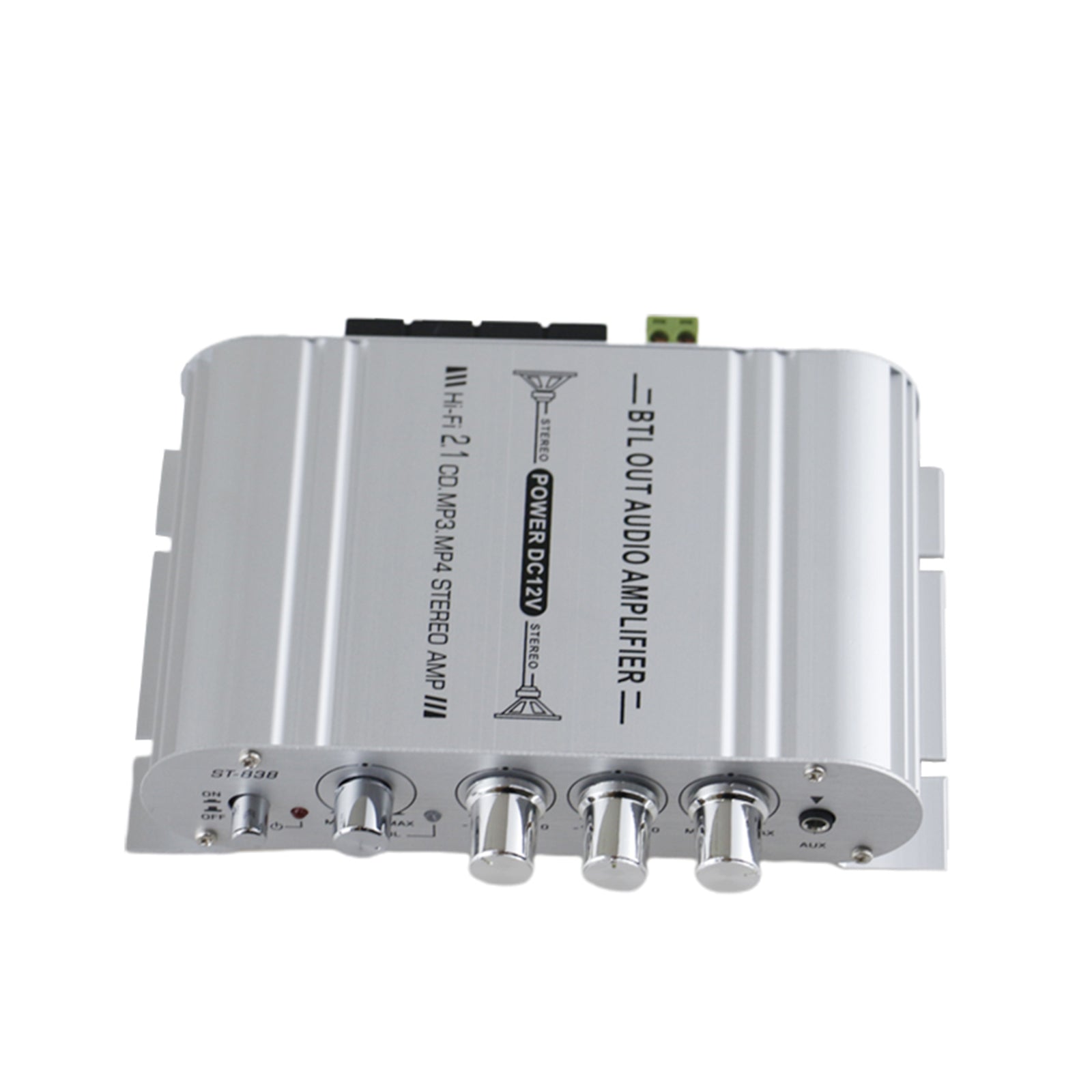 2.1 Channels 400W Hi-Fi Auto Stereo 12V Car Audio Amplifier MP3 Radio Booster CA Market