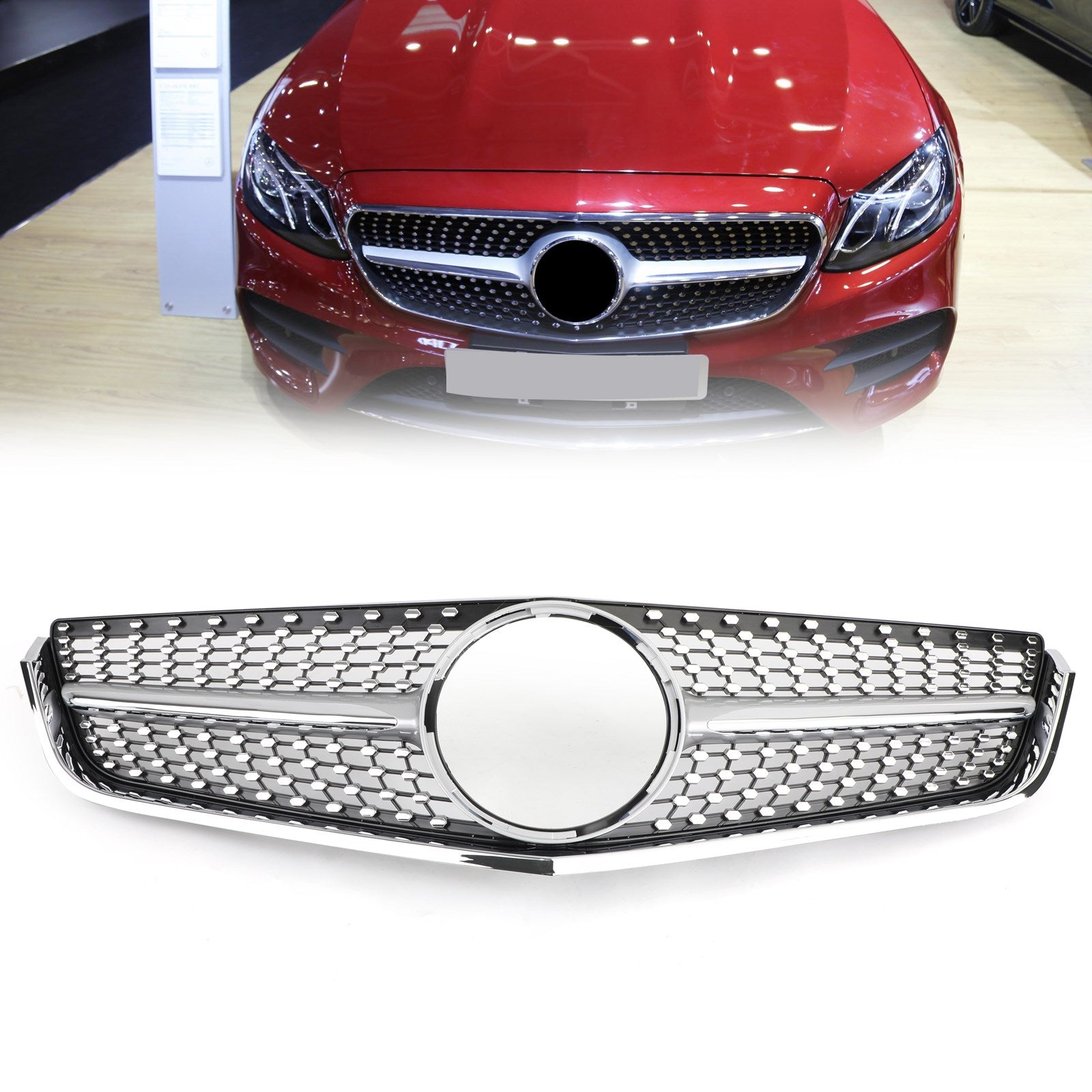 Front Grille fit 2009-2013 Mercedes W207 C207 E-Class Coupe Convertible AMG Generic