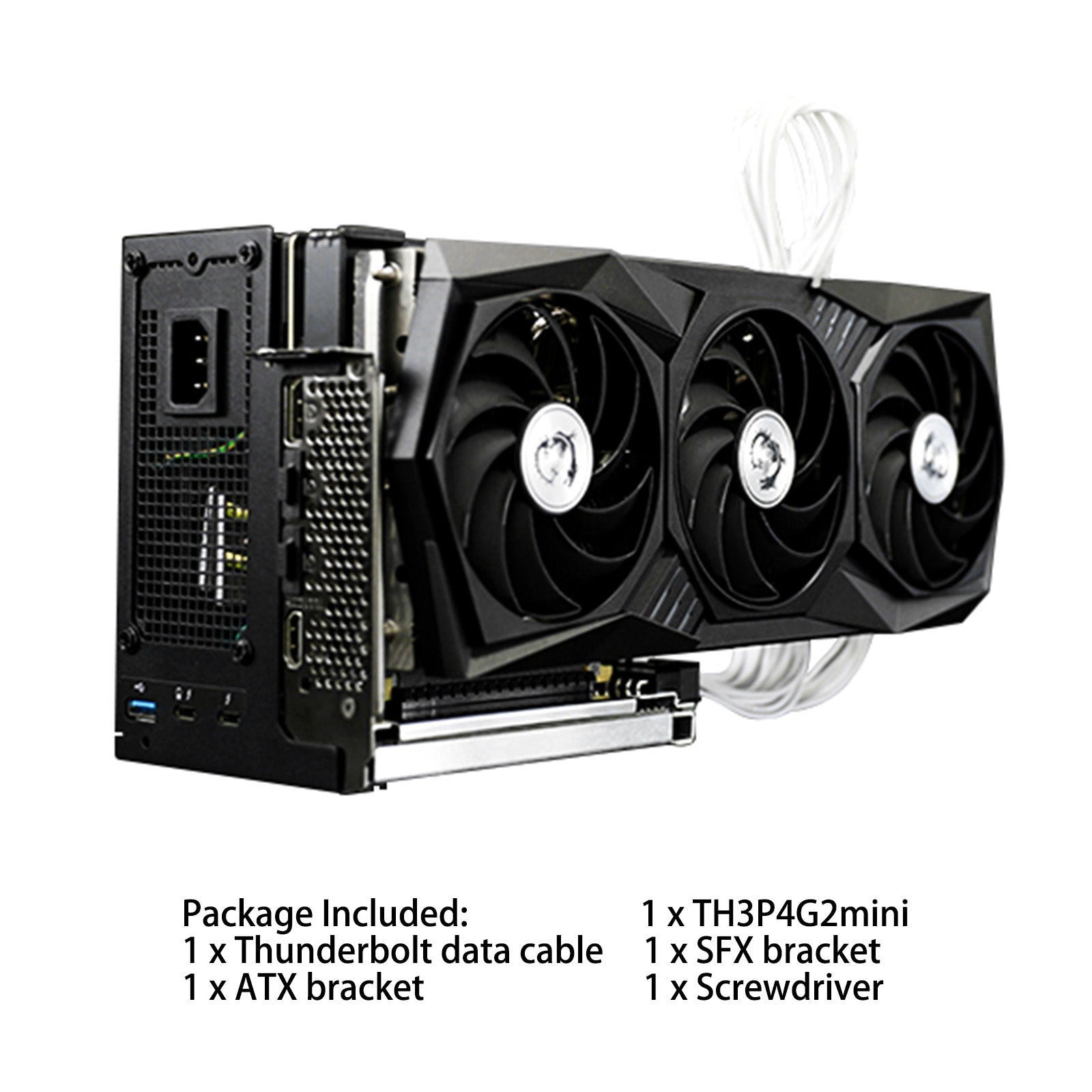 TH3P4G2 mini GPU Dock Graphics Card for Thunderbolt 3 4 Ports USB3.0 Extended with ATX / SFX / FLEX Extended Bracket External Graphics