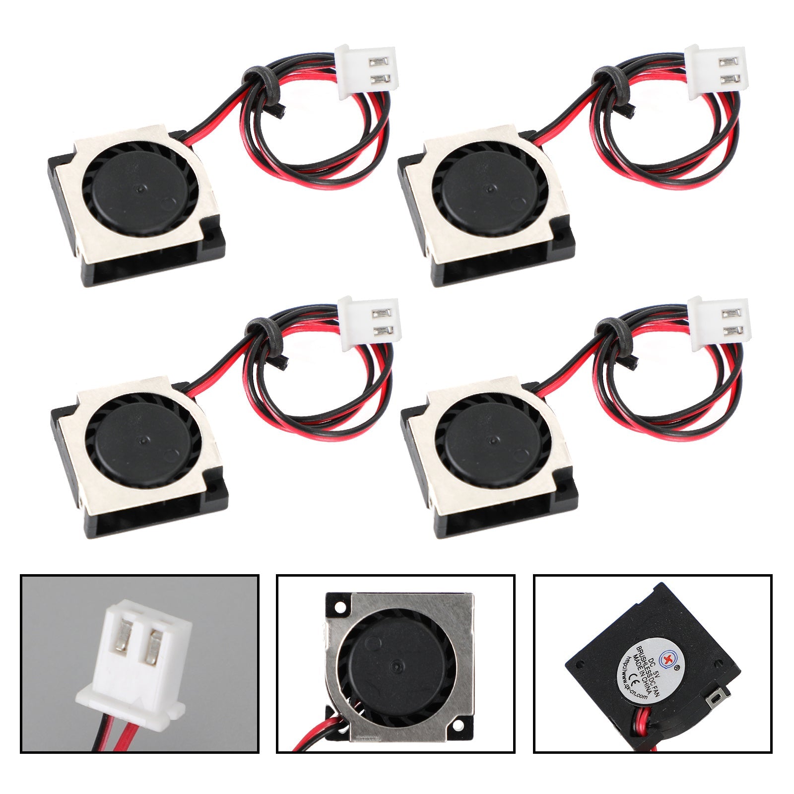 무브러시 DC 냉각 블로워 팬 5V 20065VS 20x20x6mm 슬리브 2핀 와이어