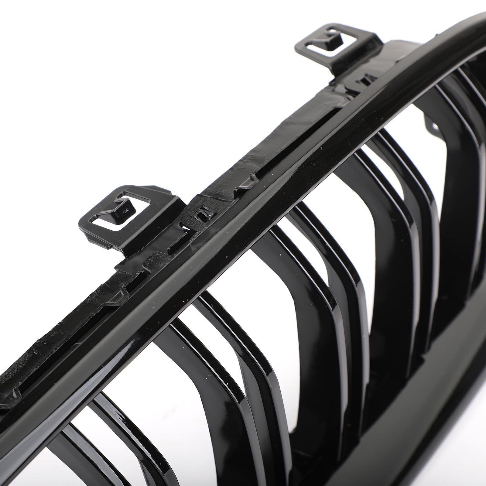 Gloss Black Front Kidney Grille Fit BMW 3 Series F30 F35 2012-2017 Dual Slats