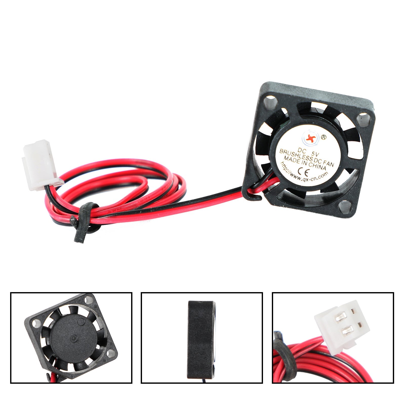 무브러시 DC 냉각 블로워 팬 5V 2006 20x20x6mm 슬리브 2핀 와이어