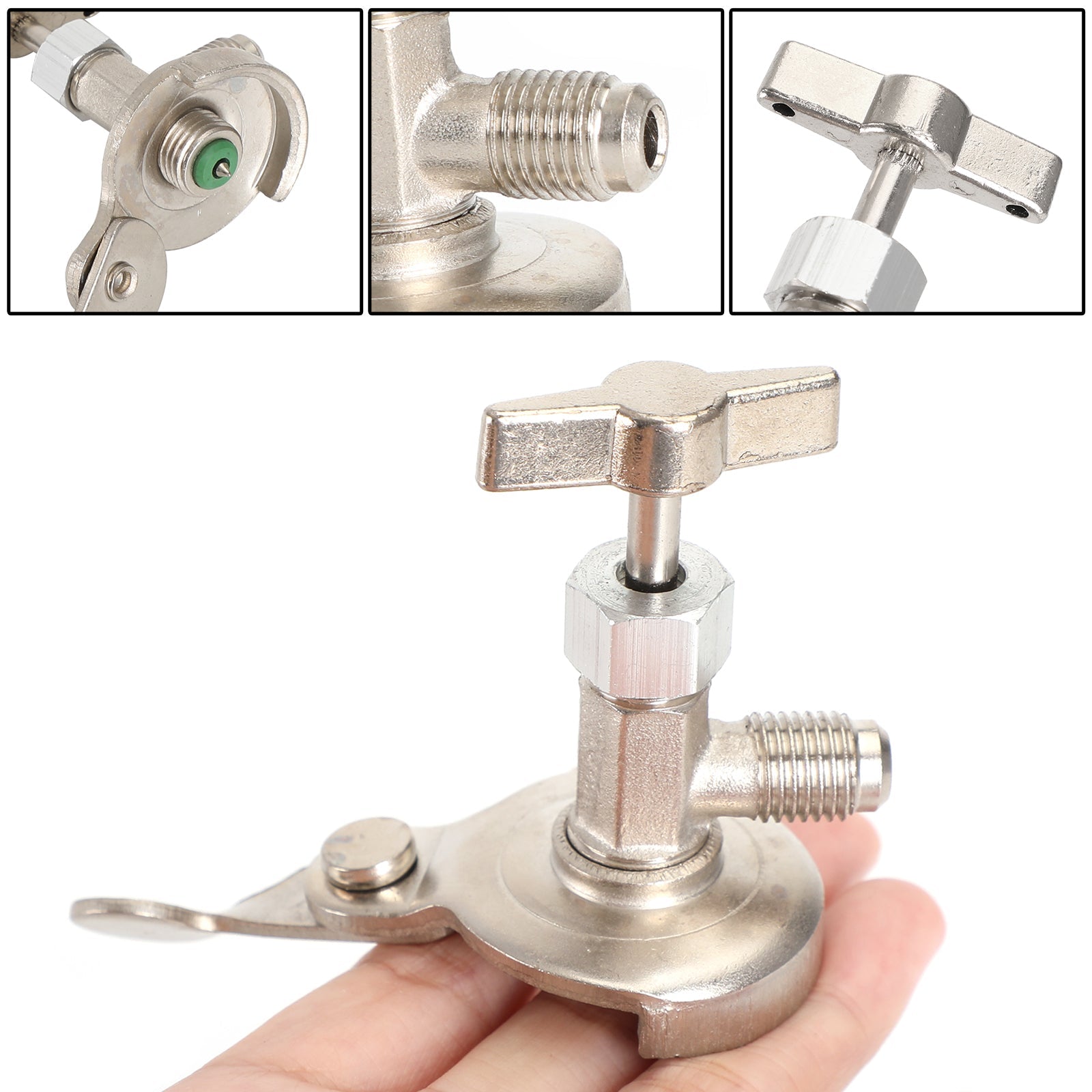 Refrigerant Dispenser Valve R134A Can Tap Bottle Opener Tool For R12 R22 R502