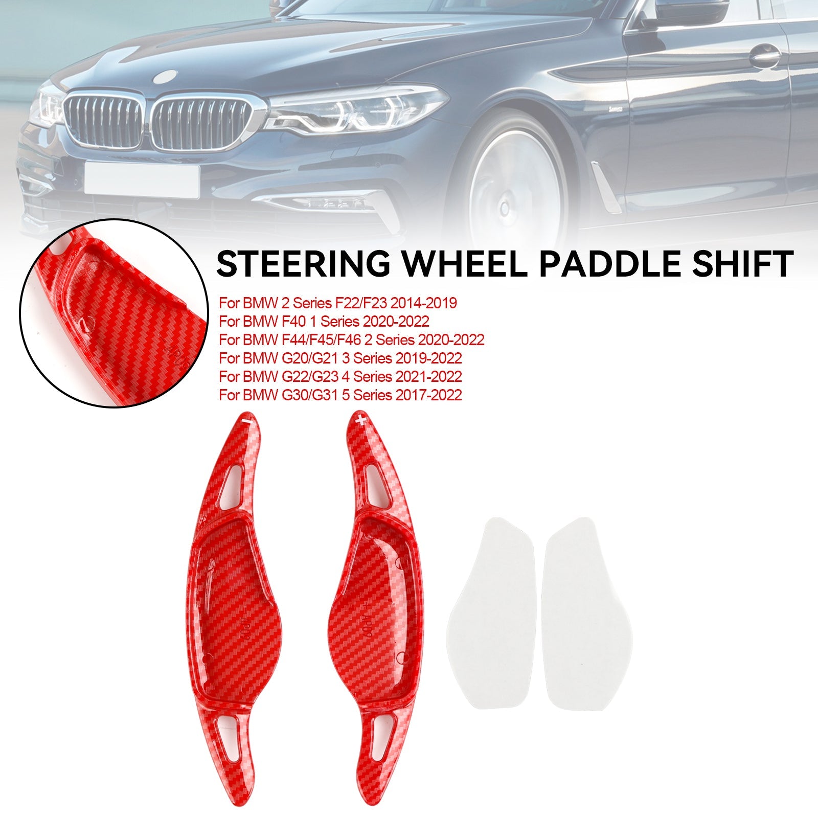 BMW 3 4 5 G20 G22 G30 2018+에 맞는 스티어링 휠 패들 시프터 익스텐션