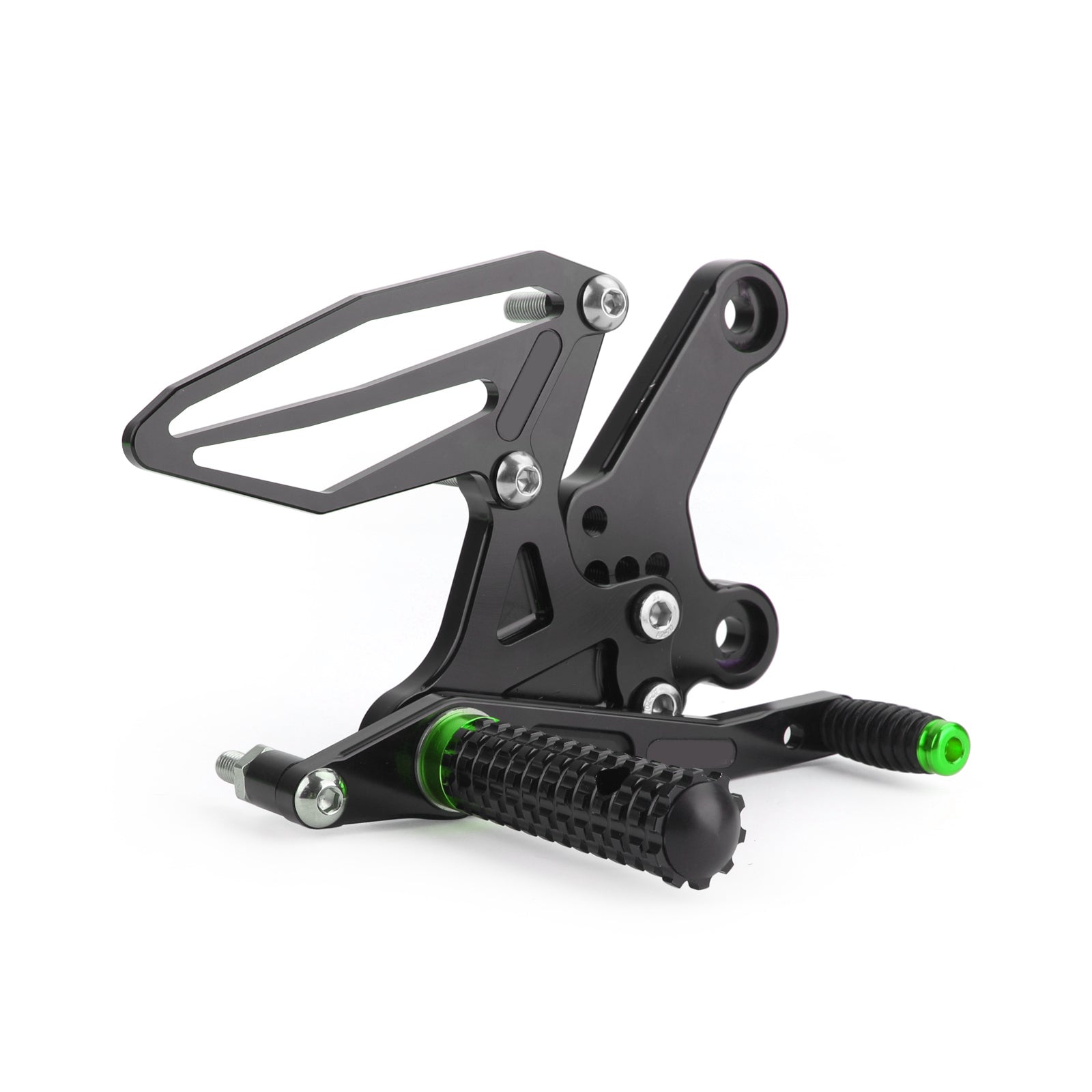 CNC Alu Rearsets Footpegs Green Fit for Kawasaki Ninja EX 250 / 400 2018-2020 Generic
