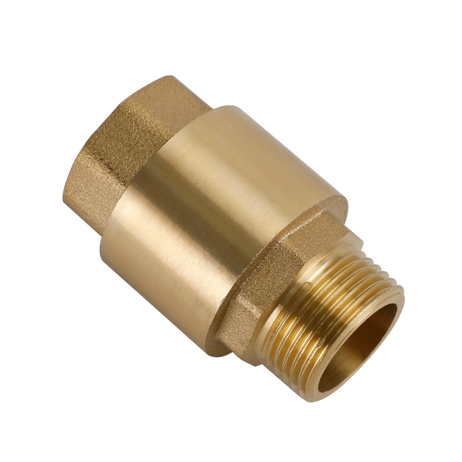 Brass Check Valve G1/2" G3/4" G1" M To F Thread Non-Return Backflow Prevention