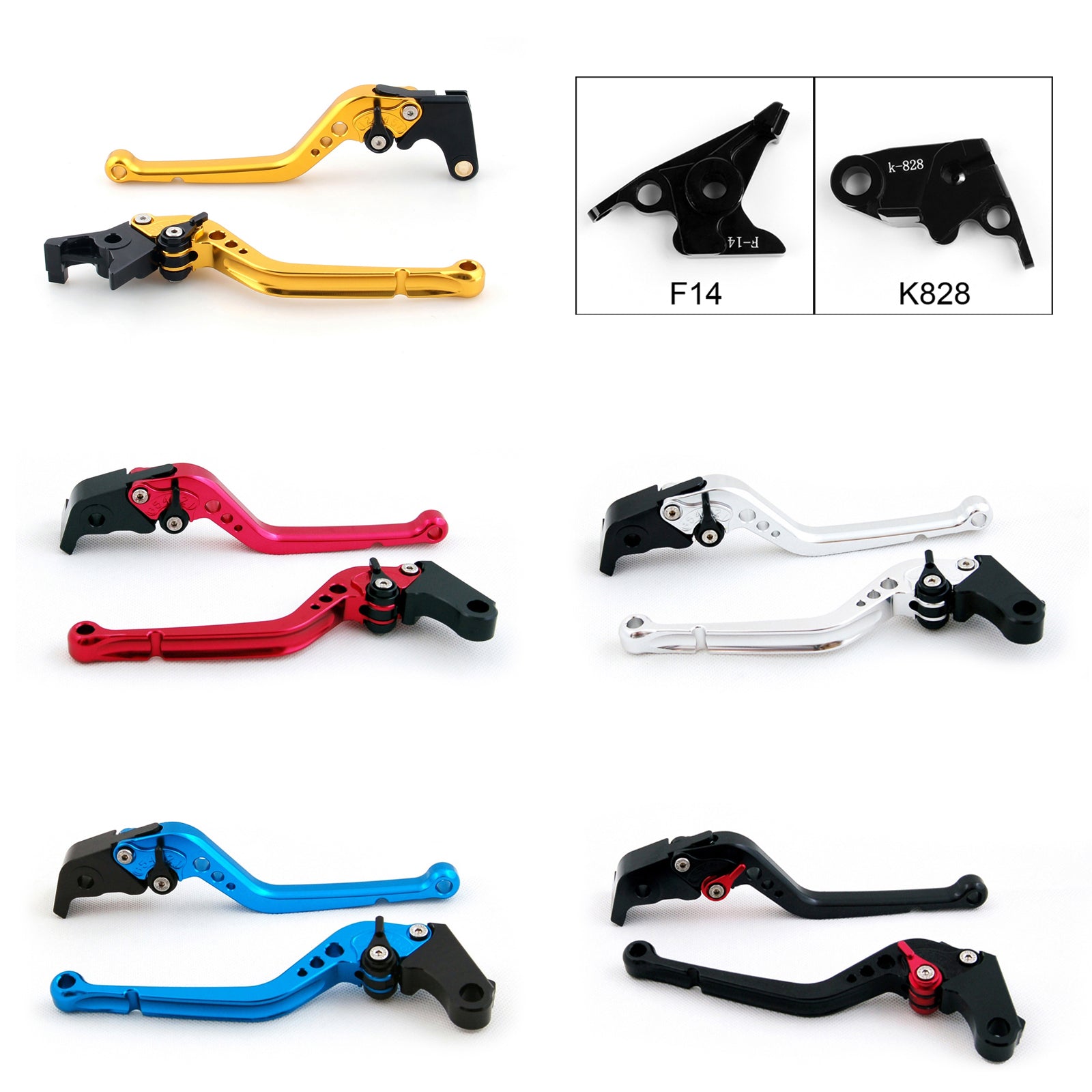 Brake Clutch Levers For Kawasaki ZX6R/ZX636R/ZX6RR ZX 12R Z1000 ZZR600 Black Generic