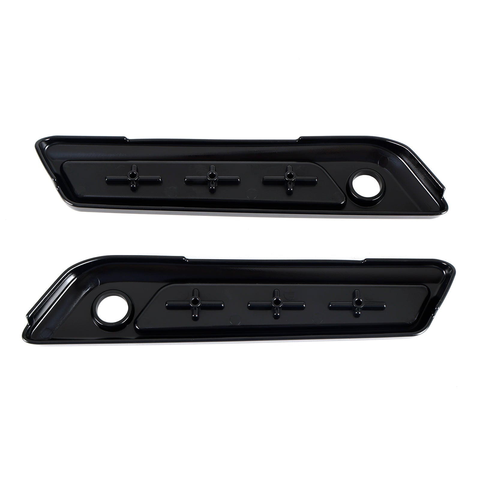 투어링 로드 글라이드 킹 14-23 카본 그레이용 사이드 러기지 새들백 래치 커버 뚜껑