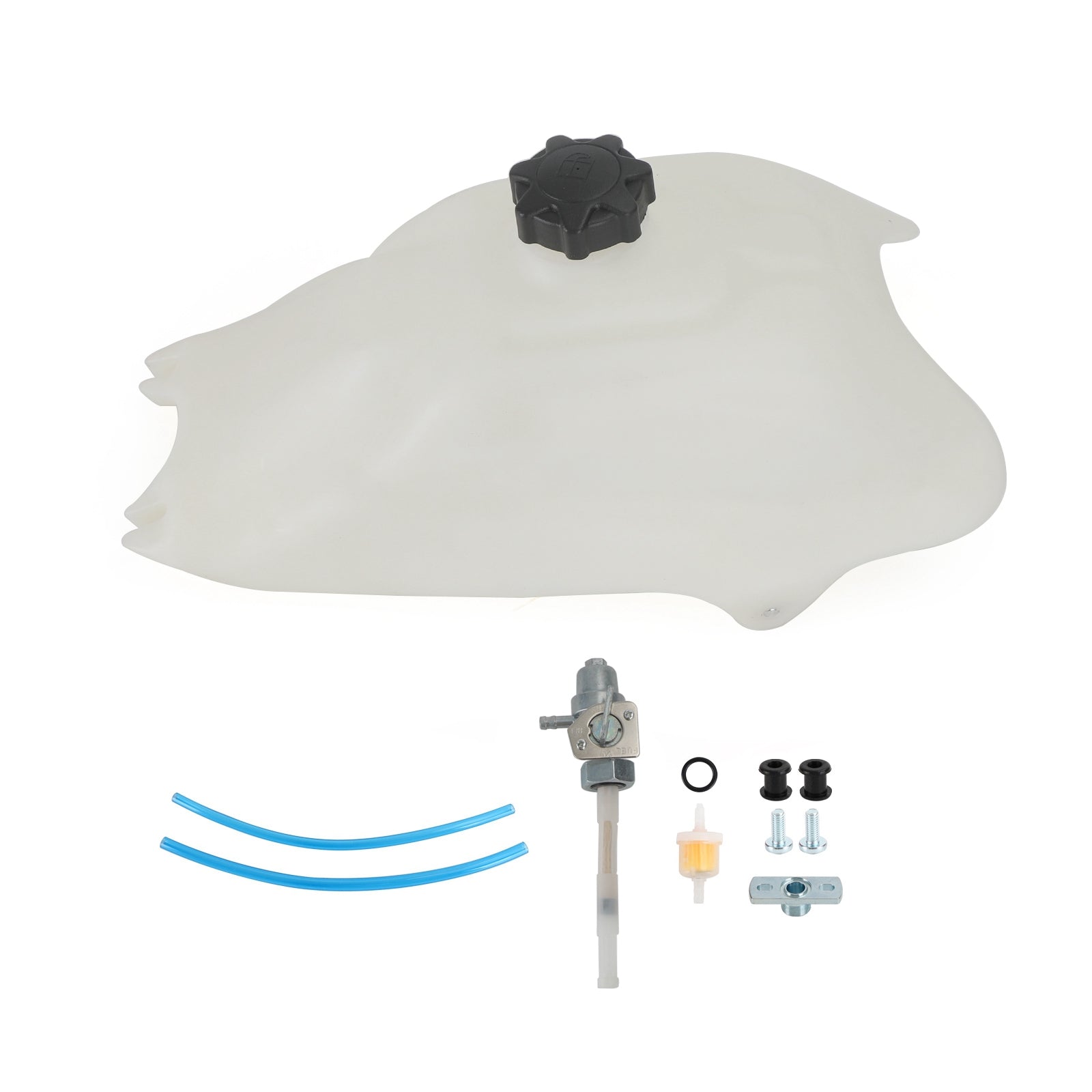 New Replacement Plastic Fuel Tank with Petcock Fit for Honda 1986-1988 TRX 200SX FourTrax 200