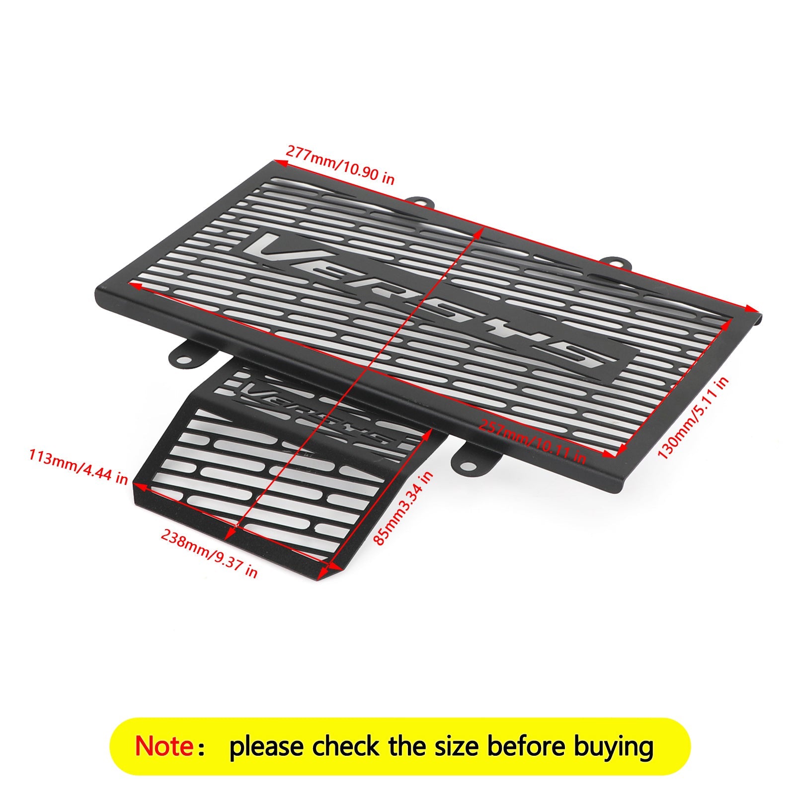 RADIATOR GUARD PROTECTOR COVER GRILLE Fit for Kawasaki VERSYS-X 300 KLE300 17-20 Generic