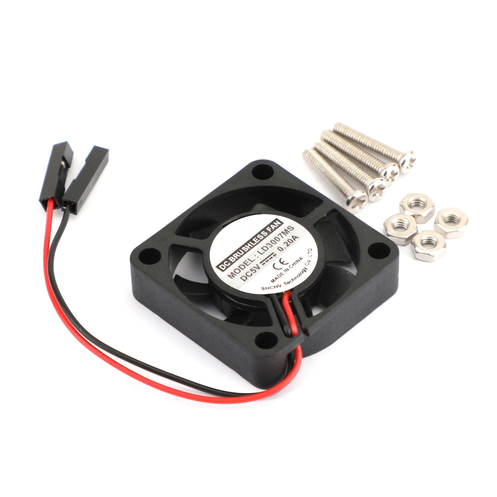 10x 2Pin 30MMx30MM 3007 5V Ventilador de refrigeración radiante para Raspberry Pi 2/3 Modelo B 4B