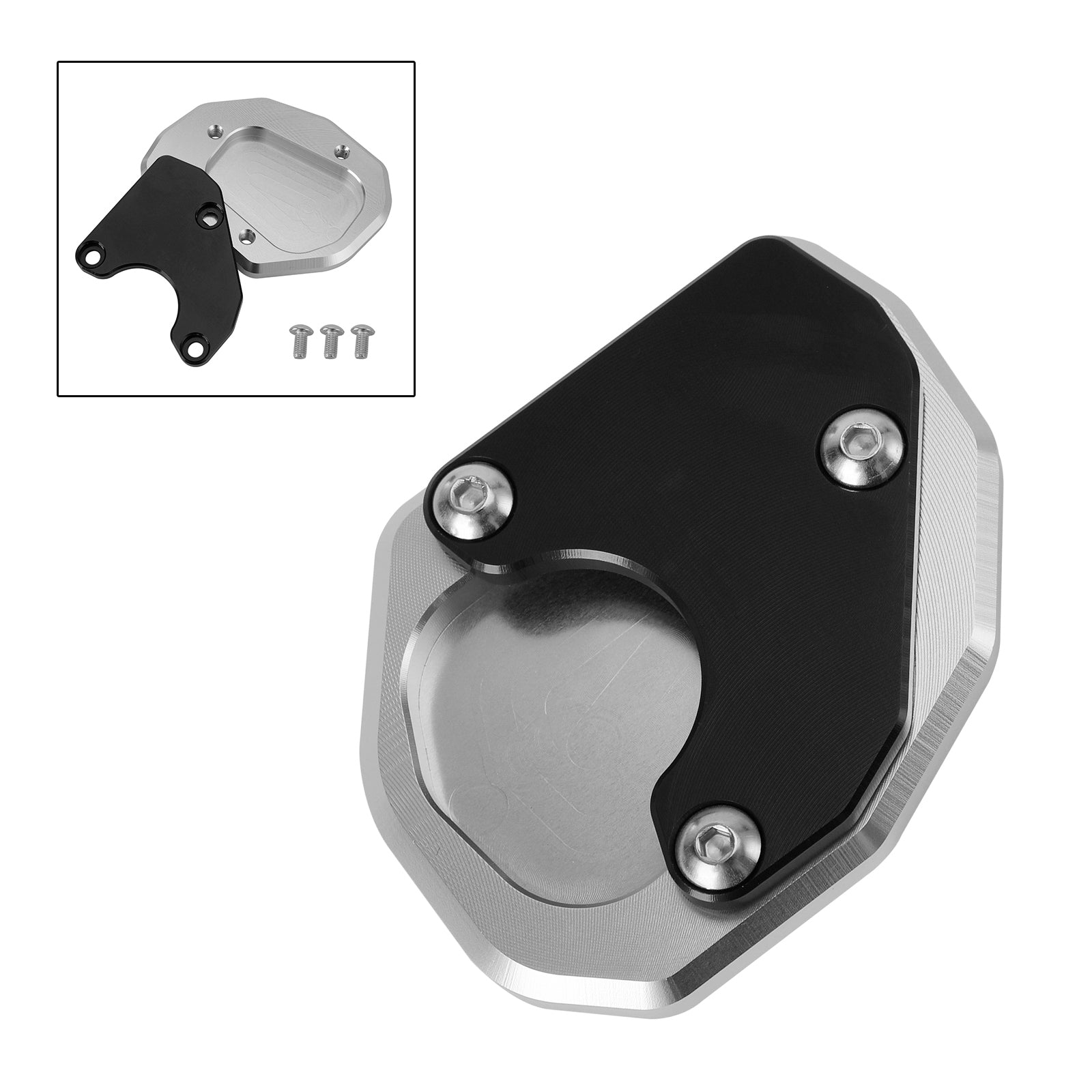 트라이던트 660 2021 2022 킥스탠드 확대 플레이트 패드