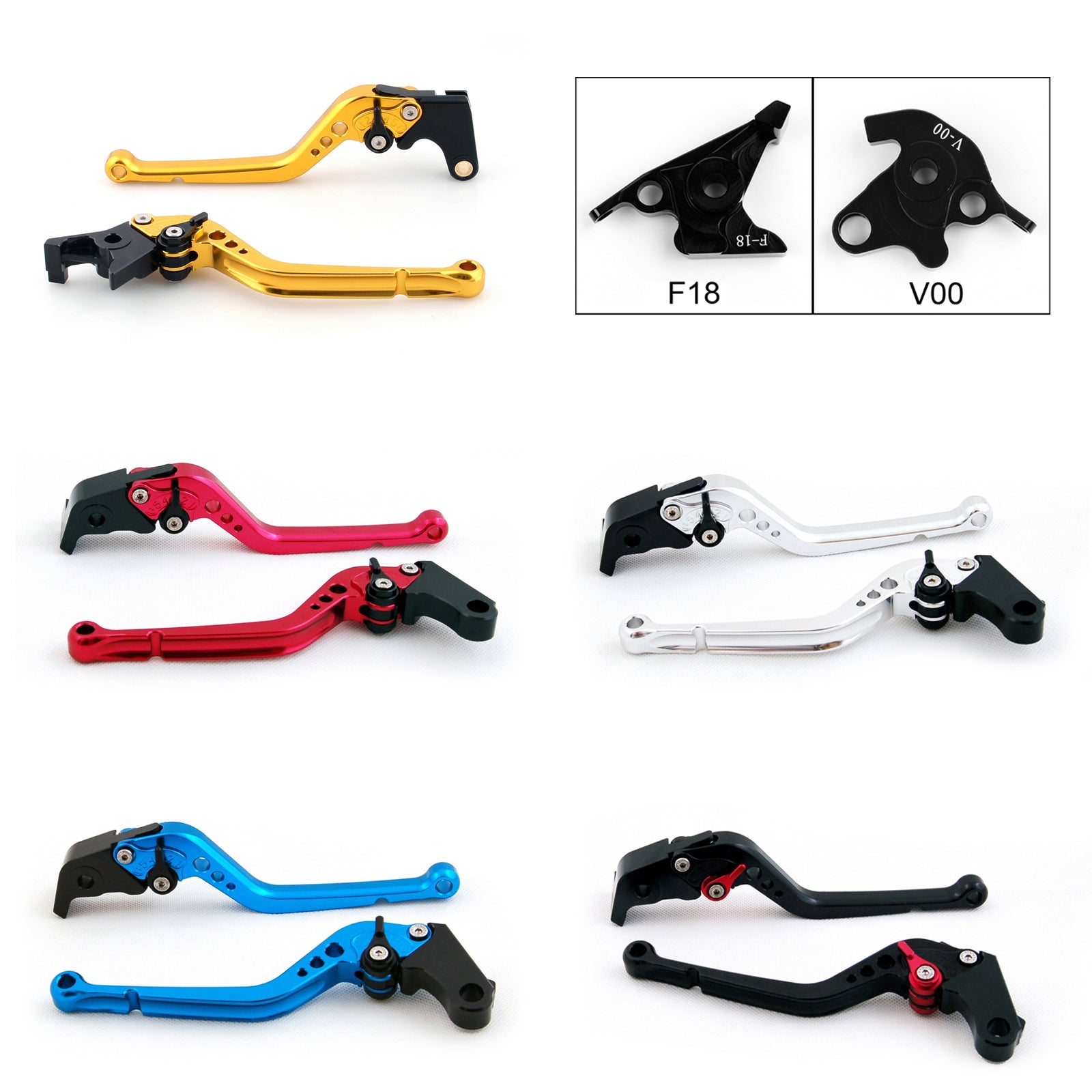 Brake Clutch Levers For Honda VFR 750 800 VTR1000F/FIRESTORM CBF1000 Black Generic