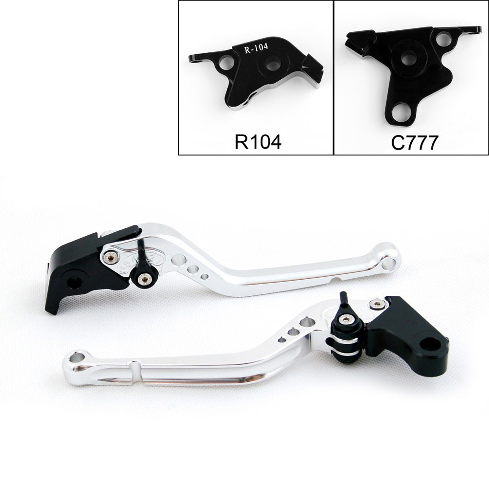 Long Brake Clutch Levers For Yamaha V-MAX 2009-2014 Black Generic