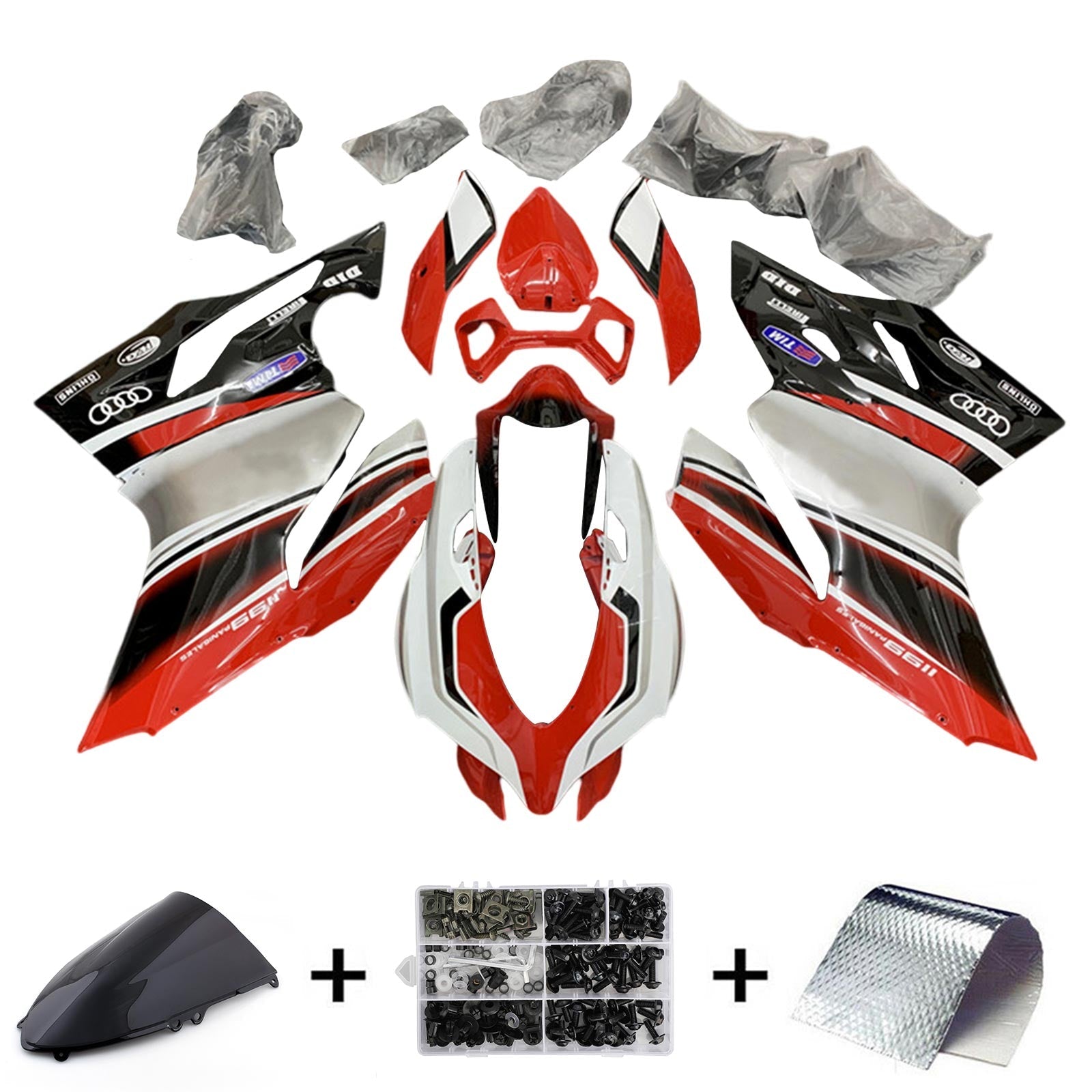 Ducati 1199 899 2012-2015 Fairing Kit Bodywork Plastic ABS