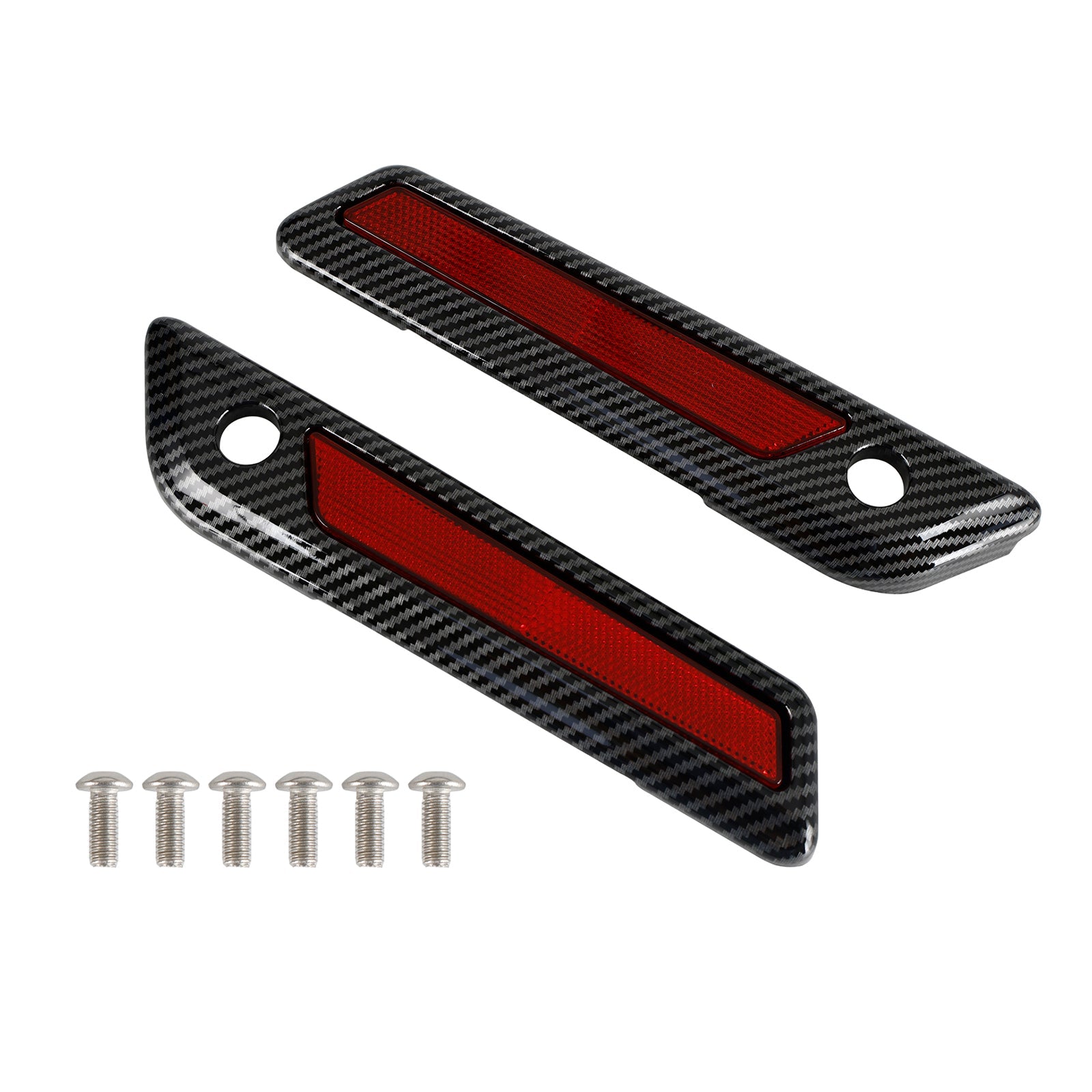 투어링 로드 글라이드 킹 14-23 카본 그레이용 사이드 러기지 새들백 래치 커버 뚜껑